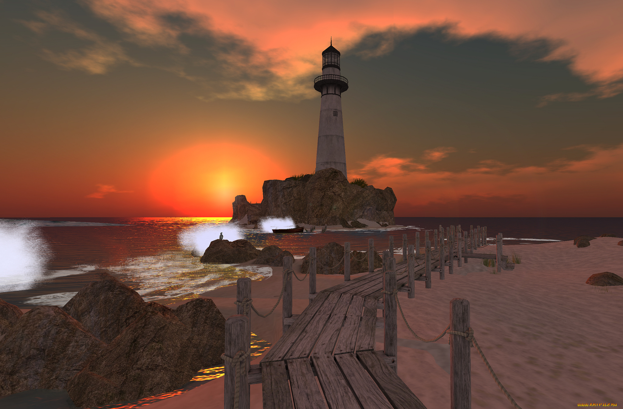 природа, маяки, простор