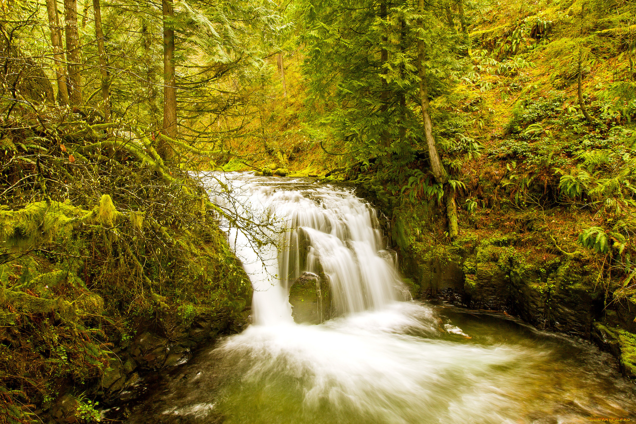 природа, водопады, простор