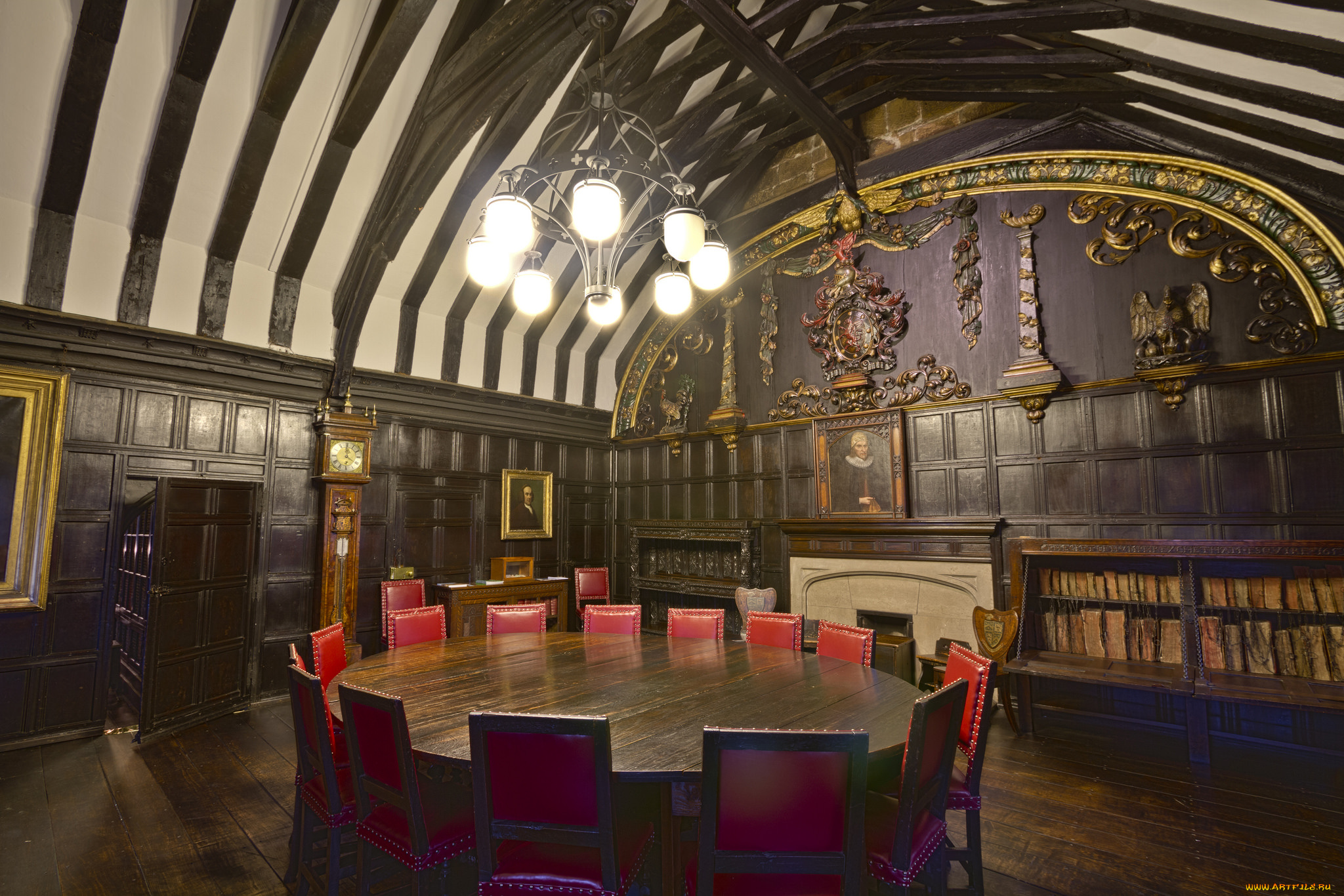 интерьер, кабинет, , библиотека, , офис, меблировка, помещение