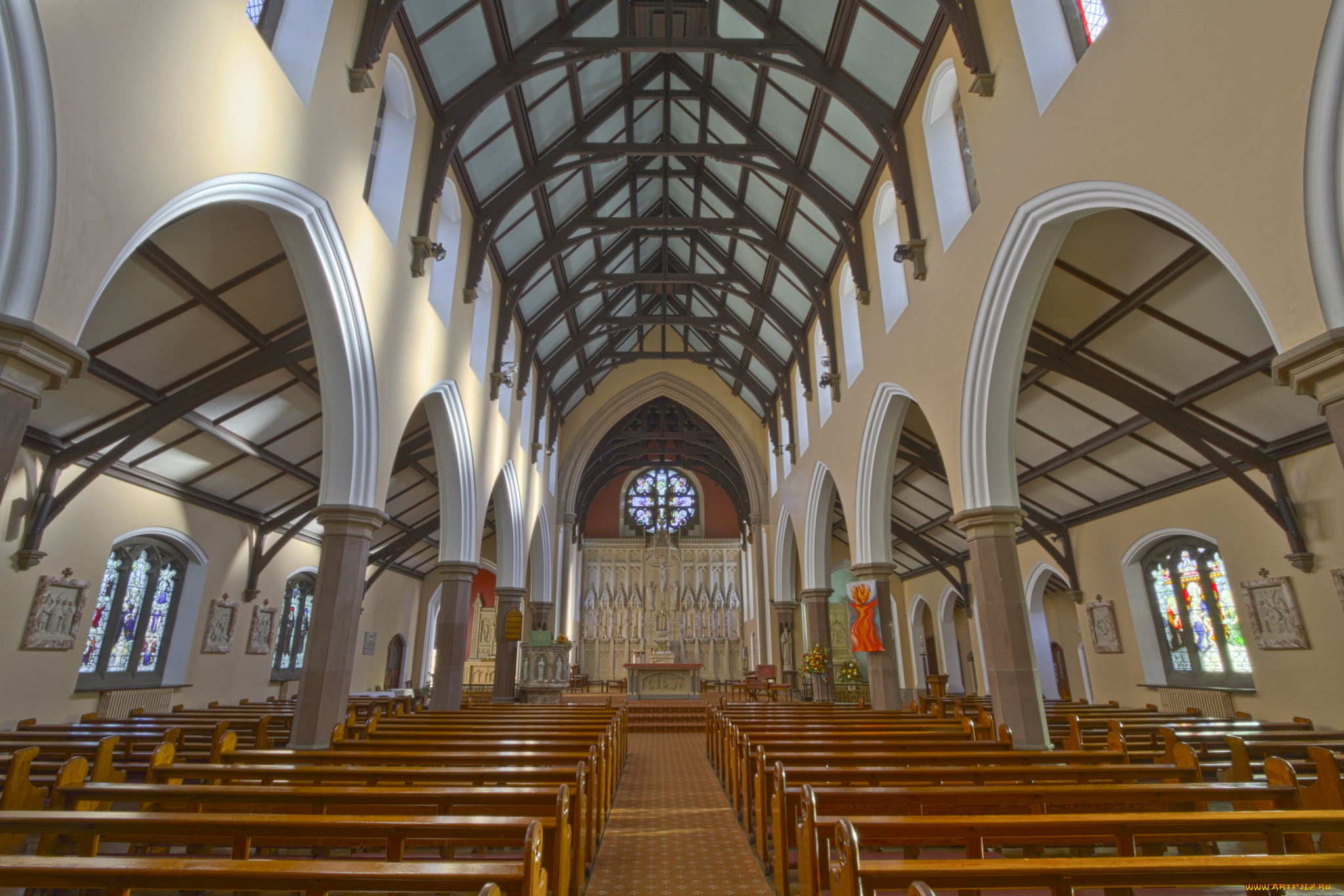 интерьер, убранство, , роспись, храма, храм