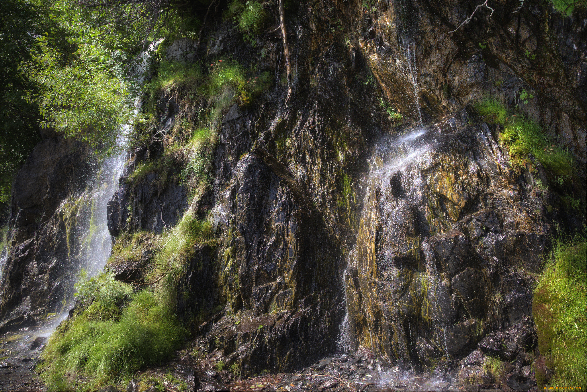 природа, водопады, простор