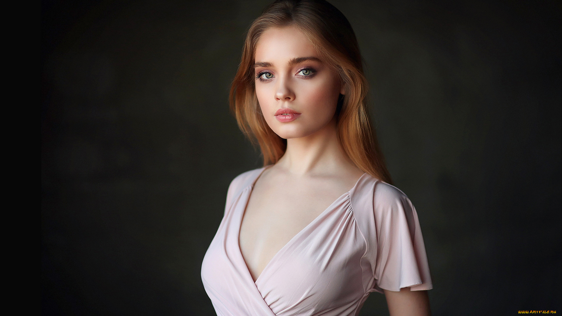 девушки, -unsort, , брюнетки, темноволосые, портрет, темный, фон, щенщина