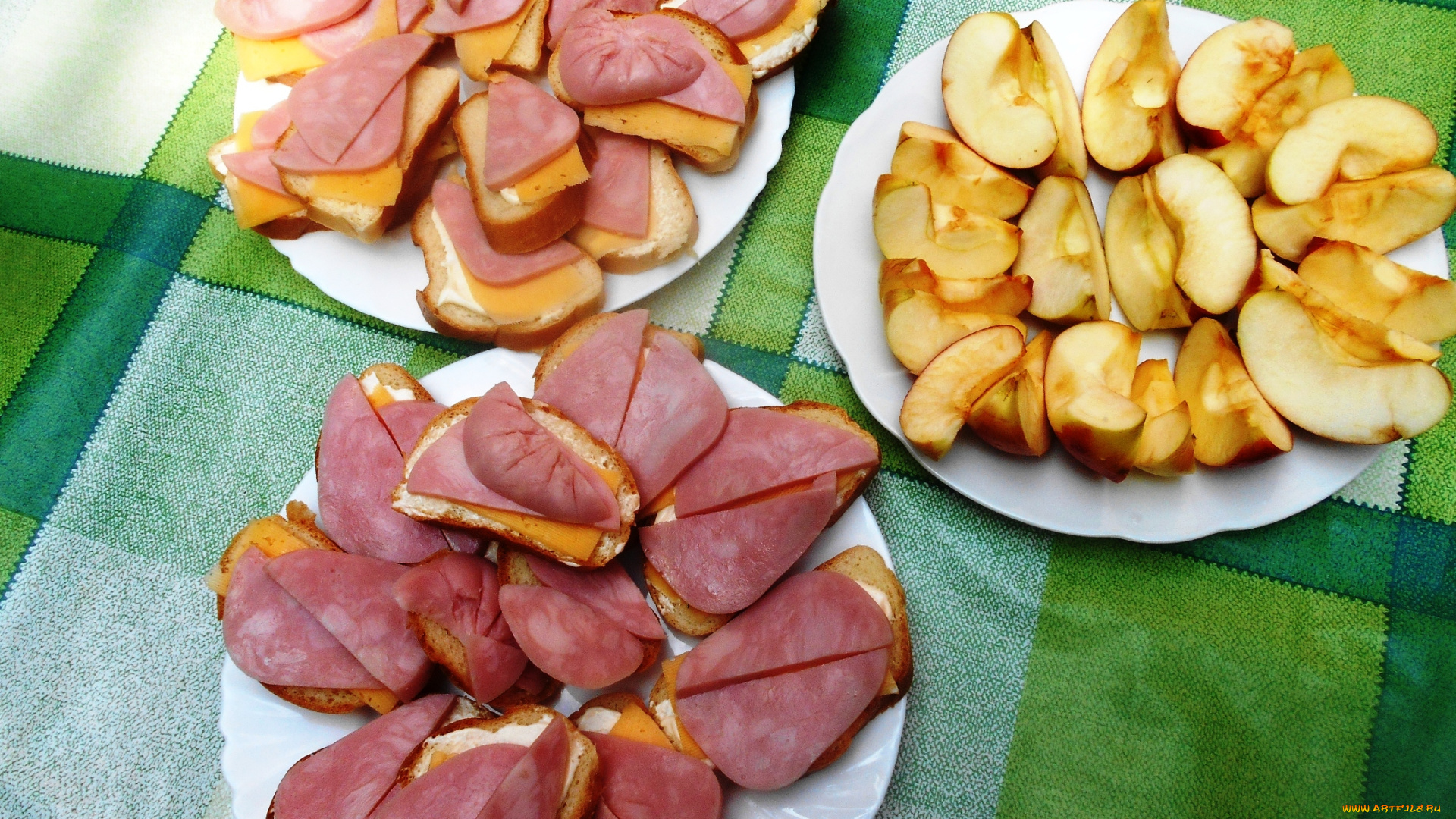 еда, бутерброды, , гамбургеры, , канапе, колбаса, сыр, яблоки, хлеб