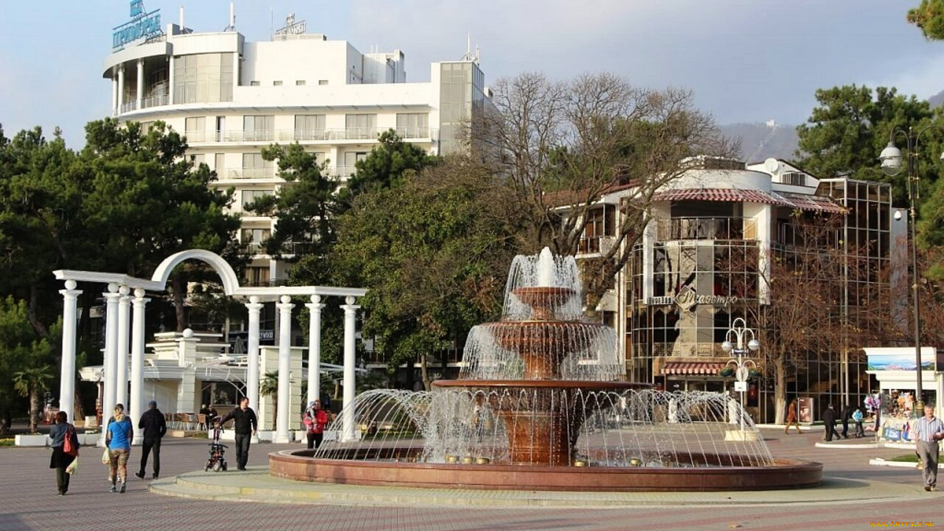 города, -, фонтаны, фонтан, город