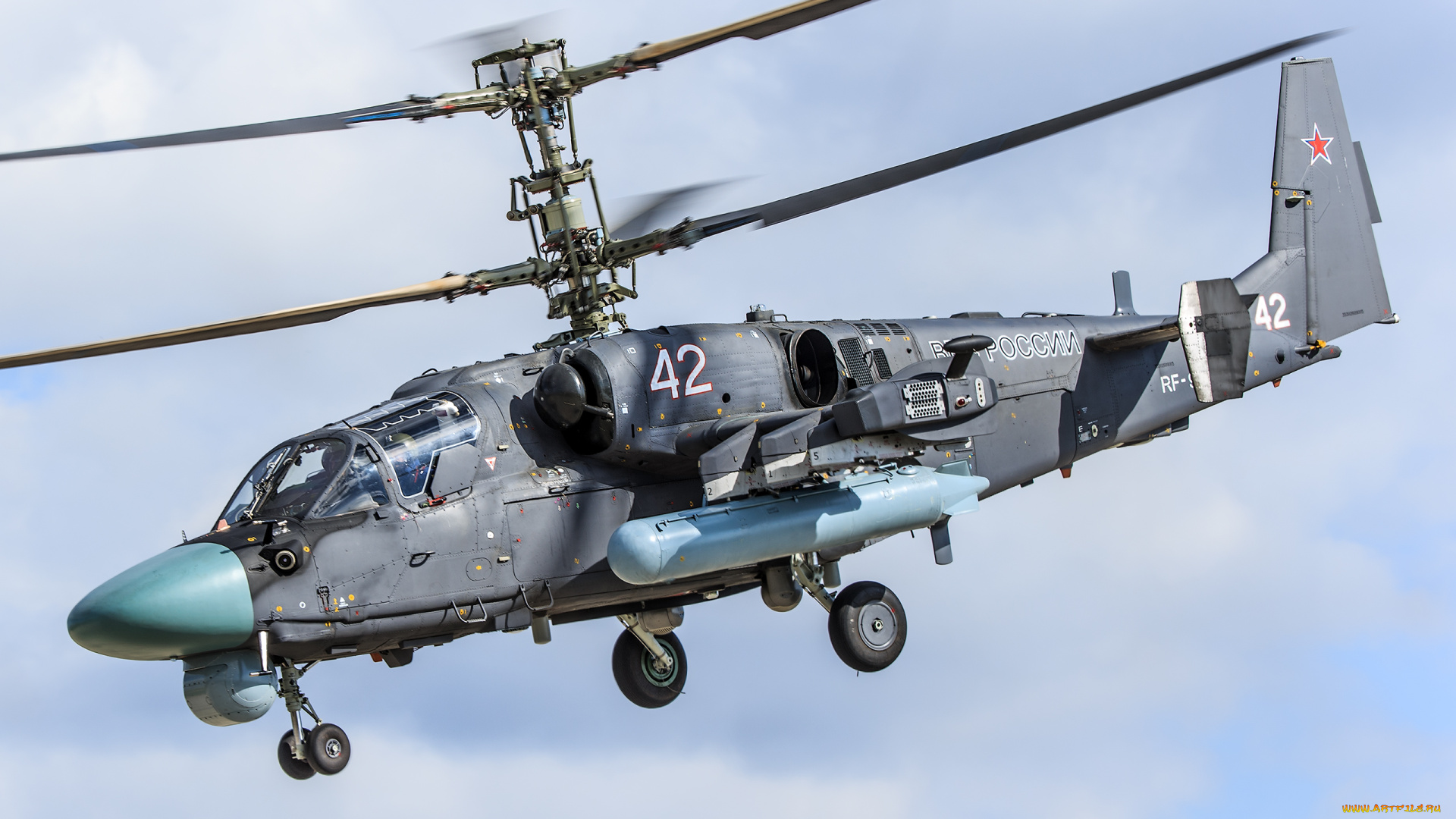 ка-, 52, авиация, вертолёты, вертушка, аллигатор, боевой, вертолёт, ка-, 52, полёт