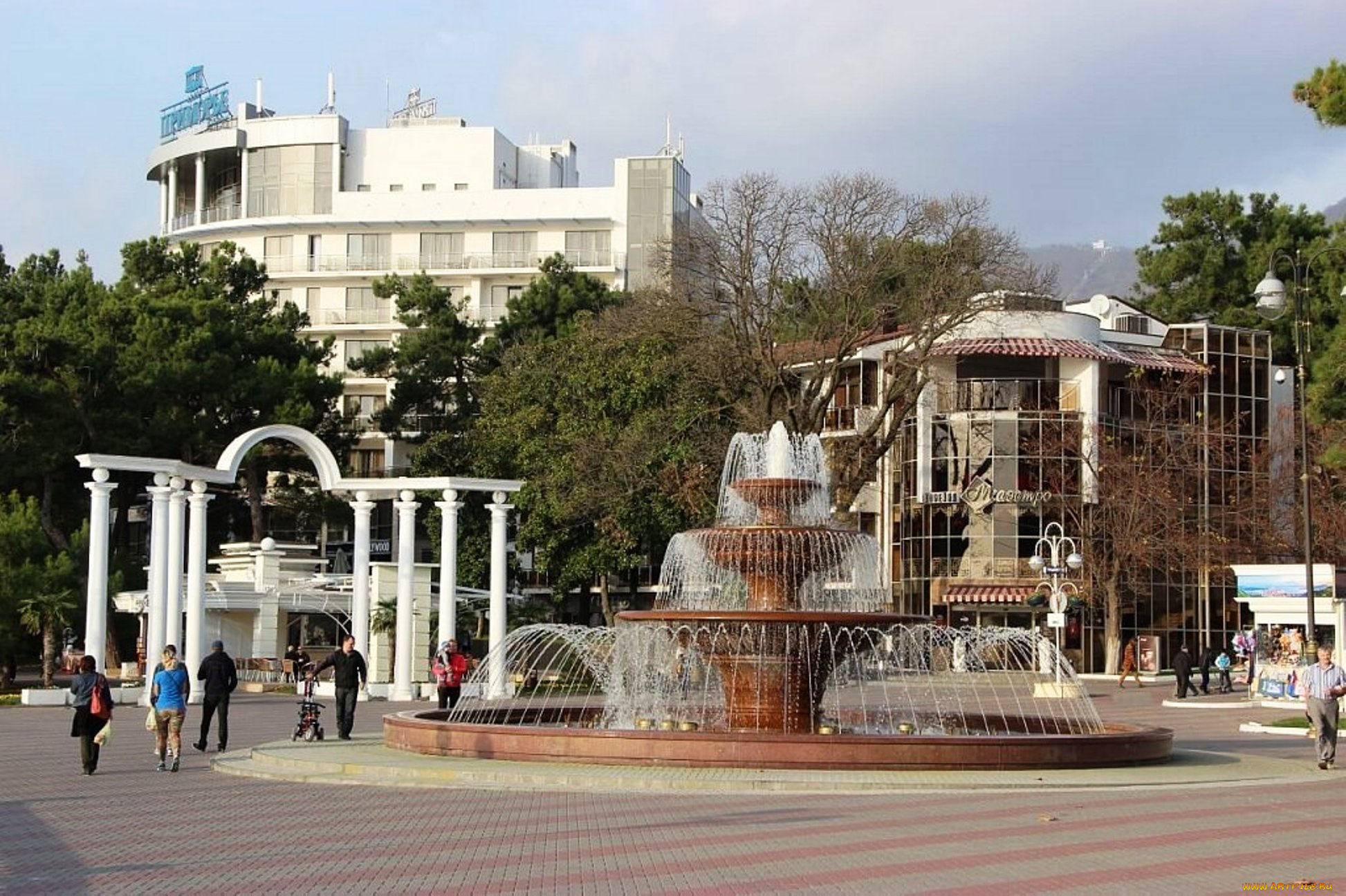 города, -, фонтаны, фонтан, город