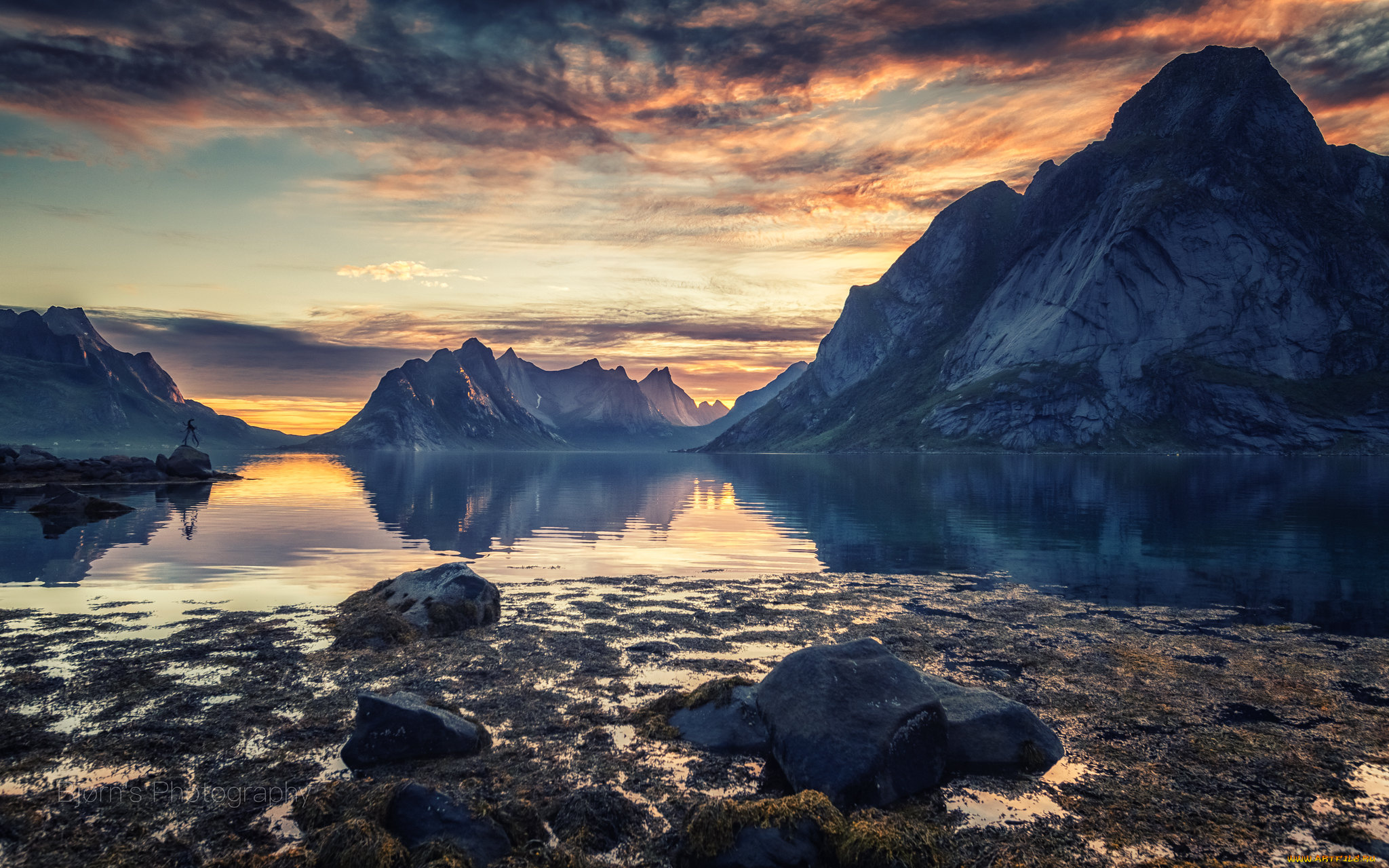 природа, побережье, простор