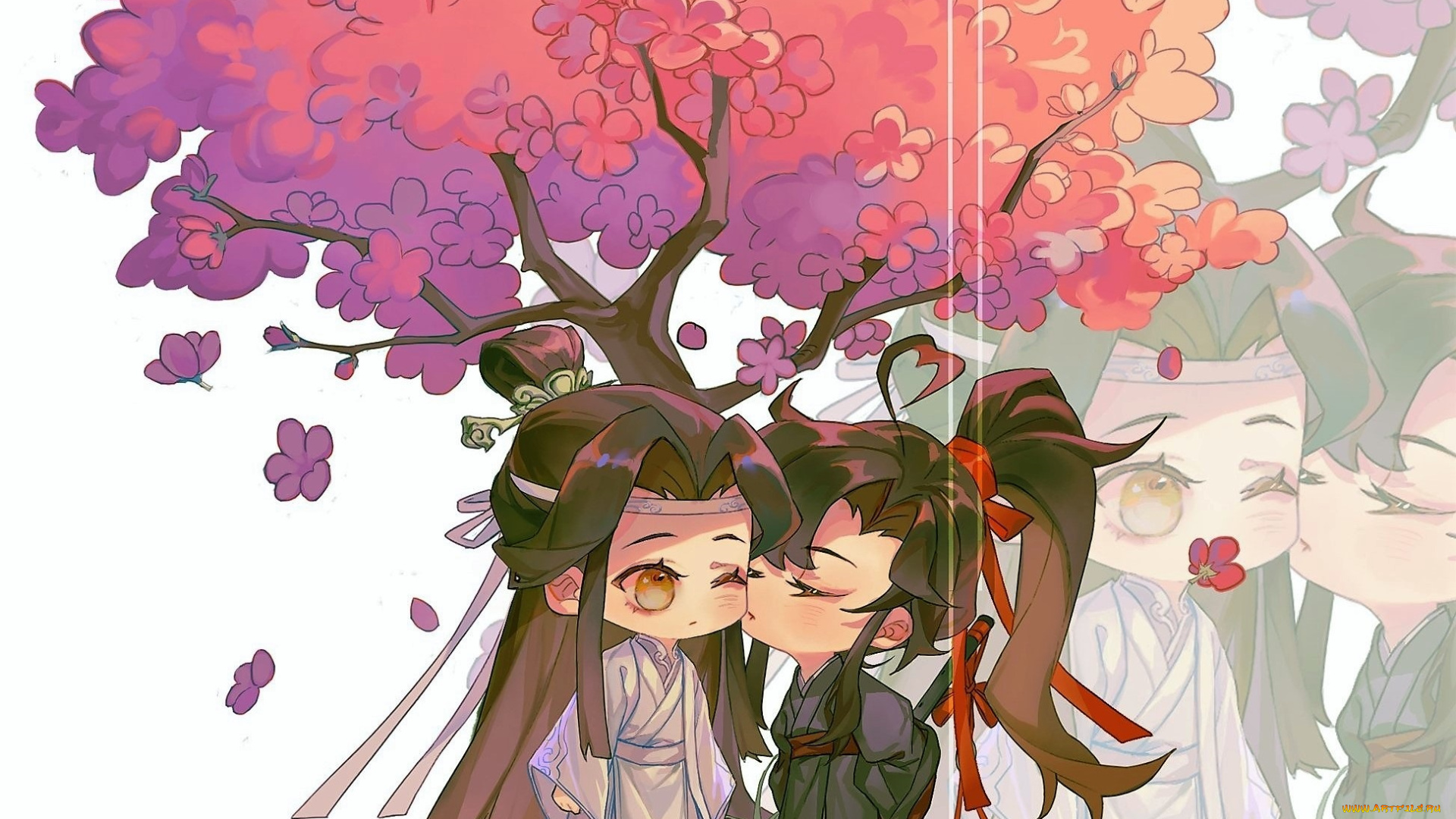 аниме, mo, dao, zu, shi, вэй, усянь, лань, ванцзы, дерево