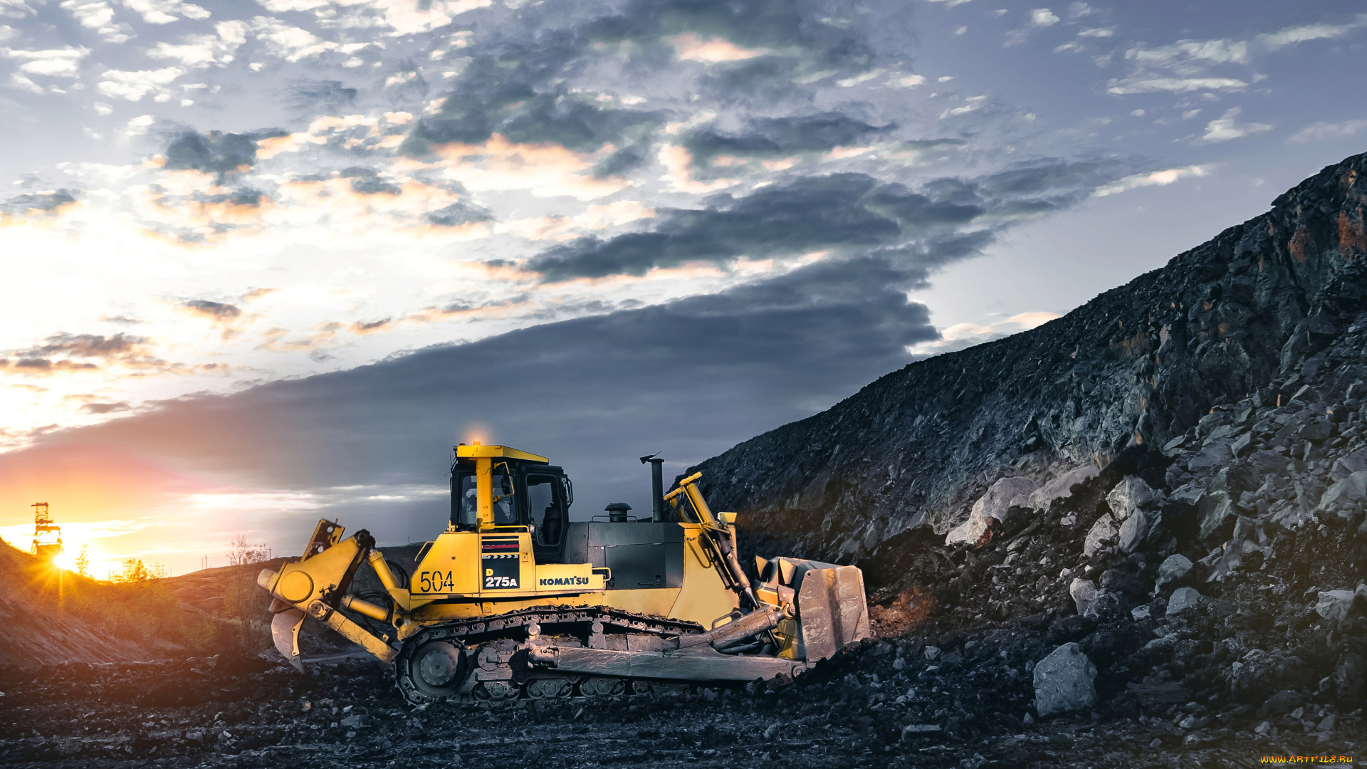 техника, бульдозеры, komatsu