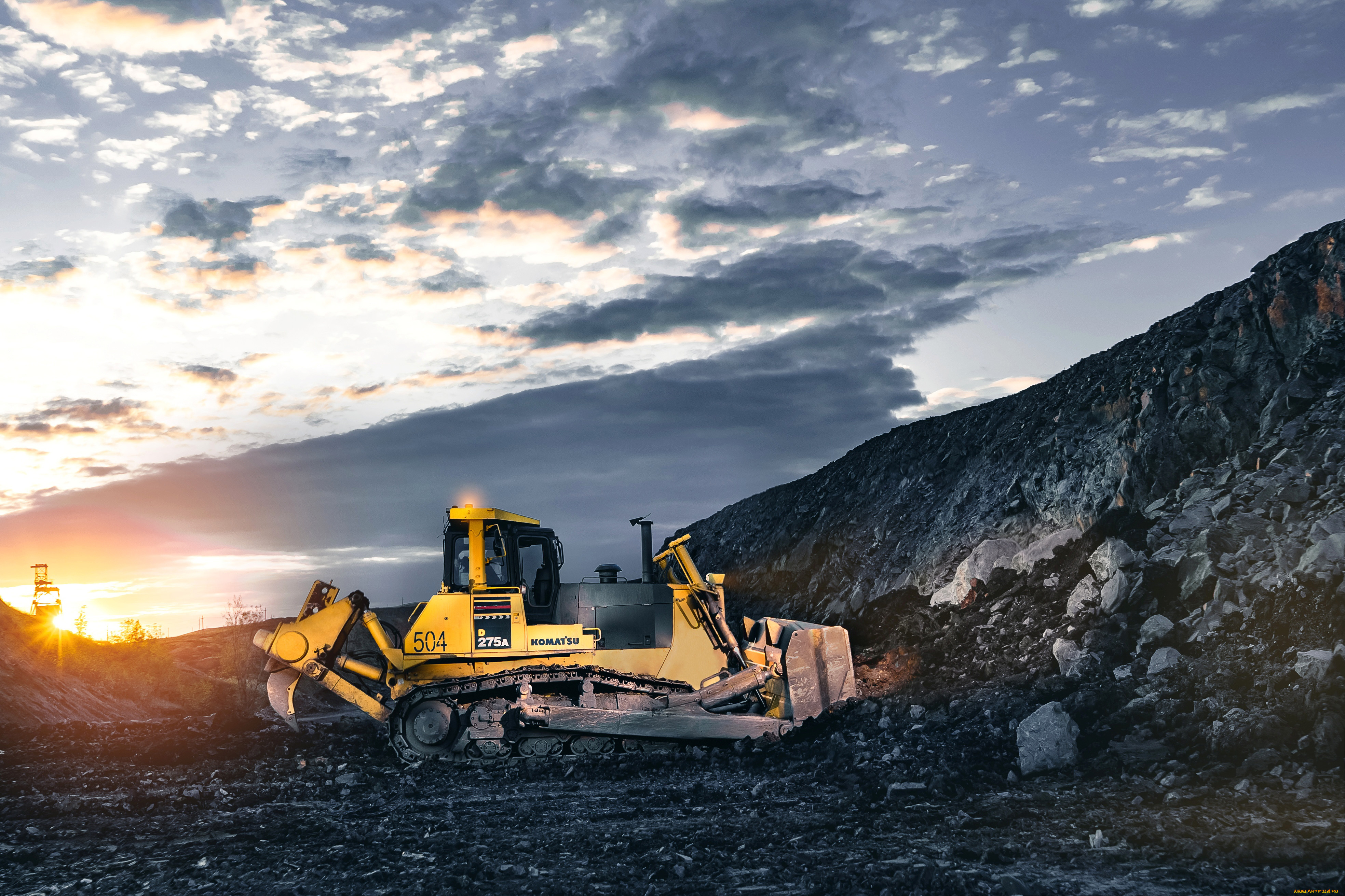 техника, бульдозеры, komatsu