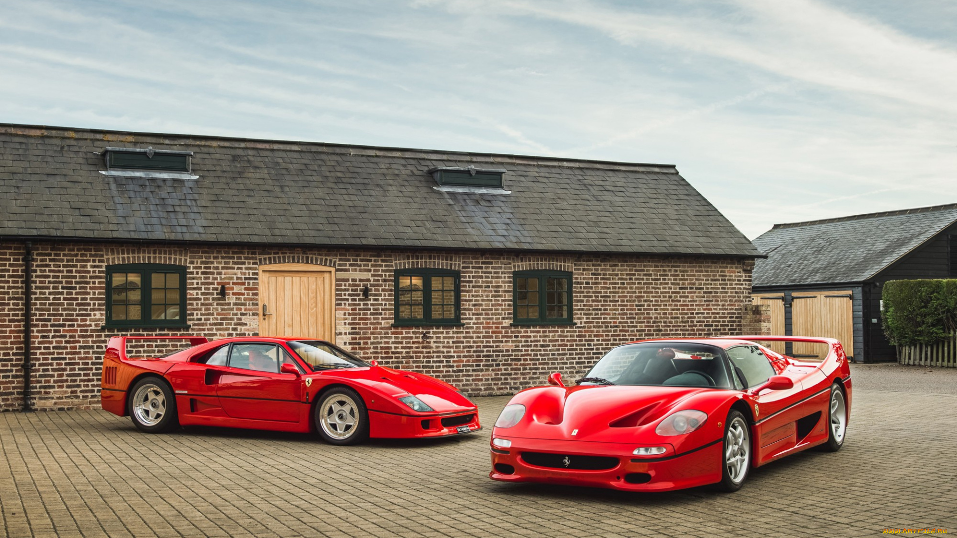 автомобили, разные, вместе, red, f40, f50