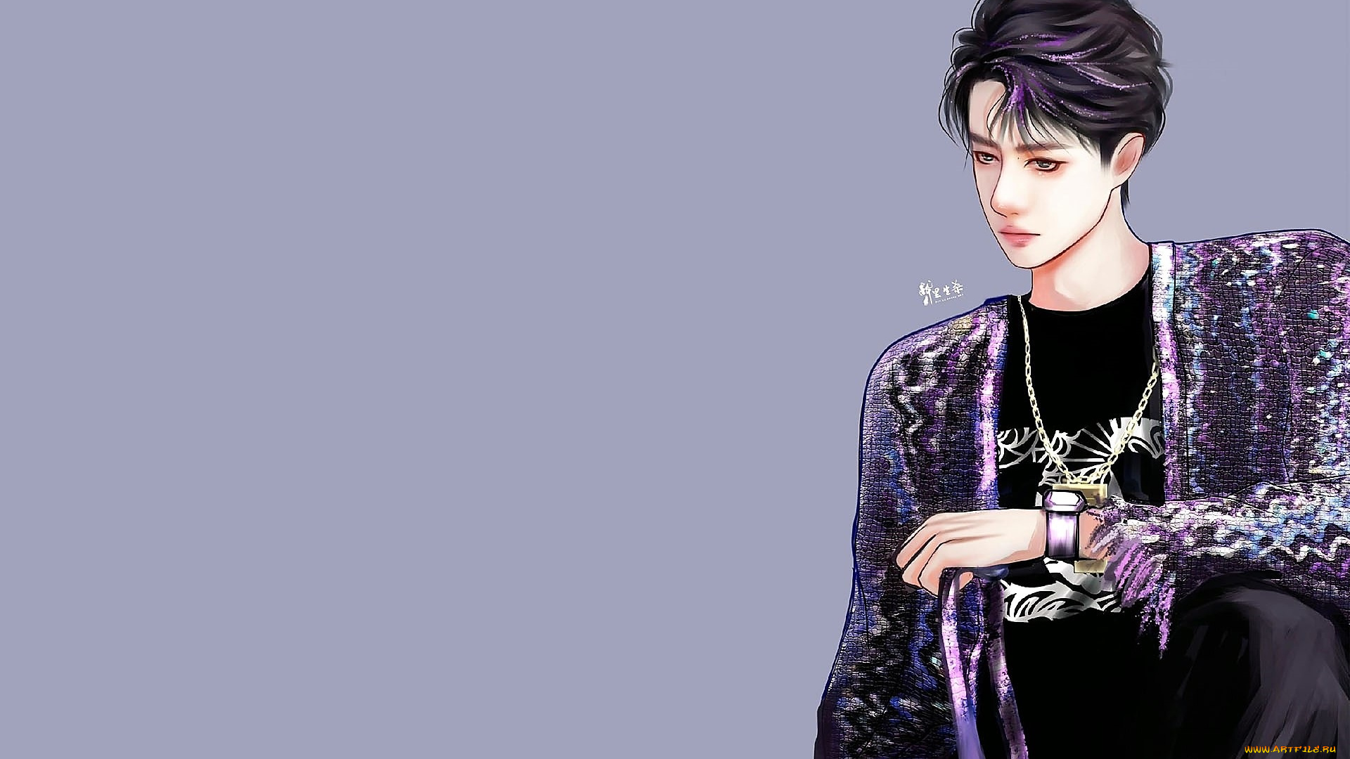 рисованное, люди, ван, ибо