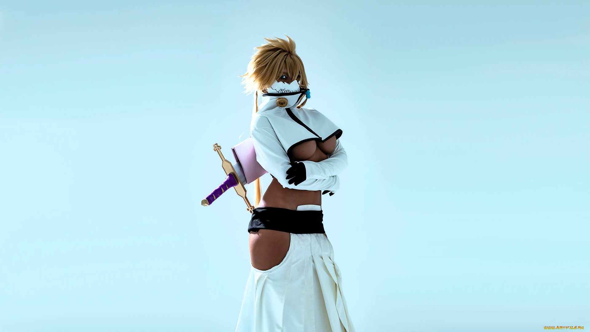 девушки, nonsummerjack, образ, косплей, наряд, костюм, маска, оружие