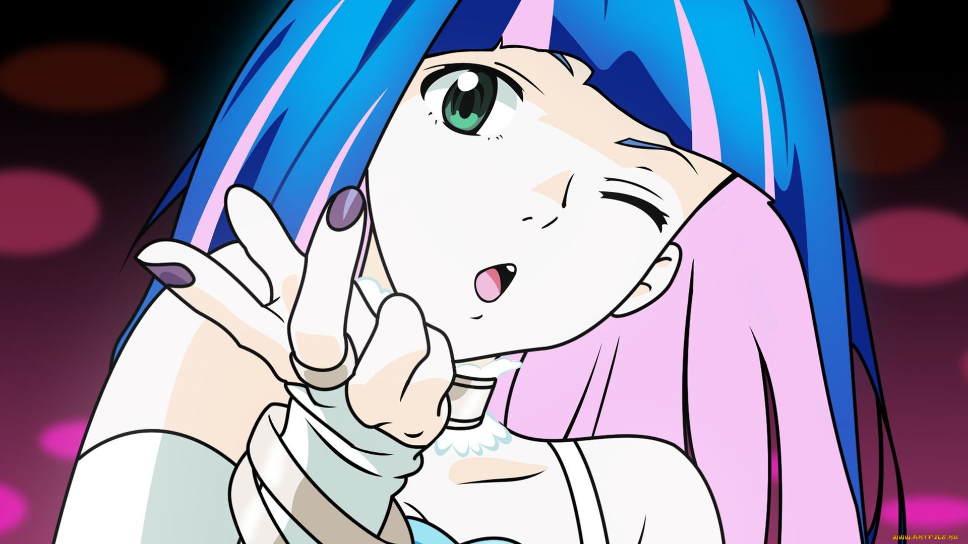 аниме, panty, stocking, with, garterbelt