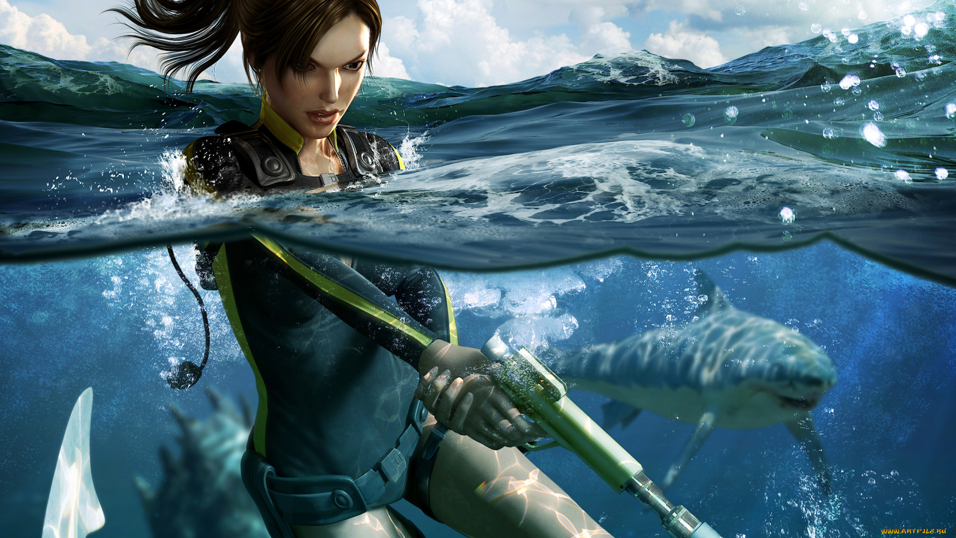 tomb, raider, underworl, видео, игры, underworld