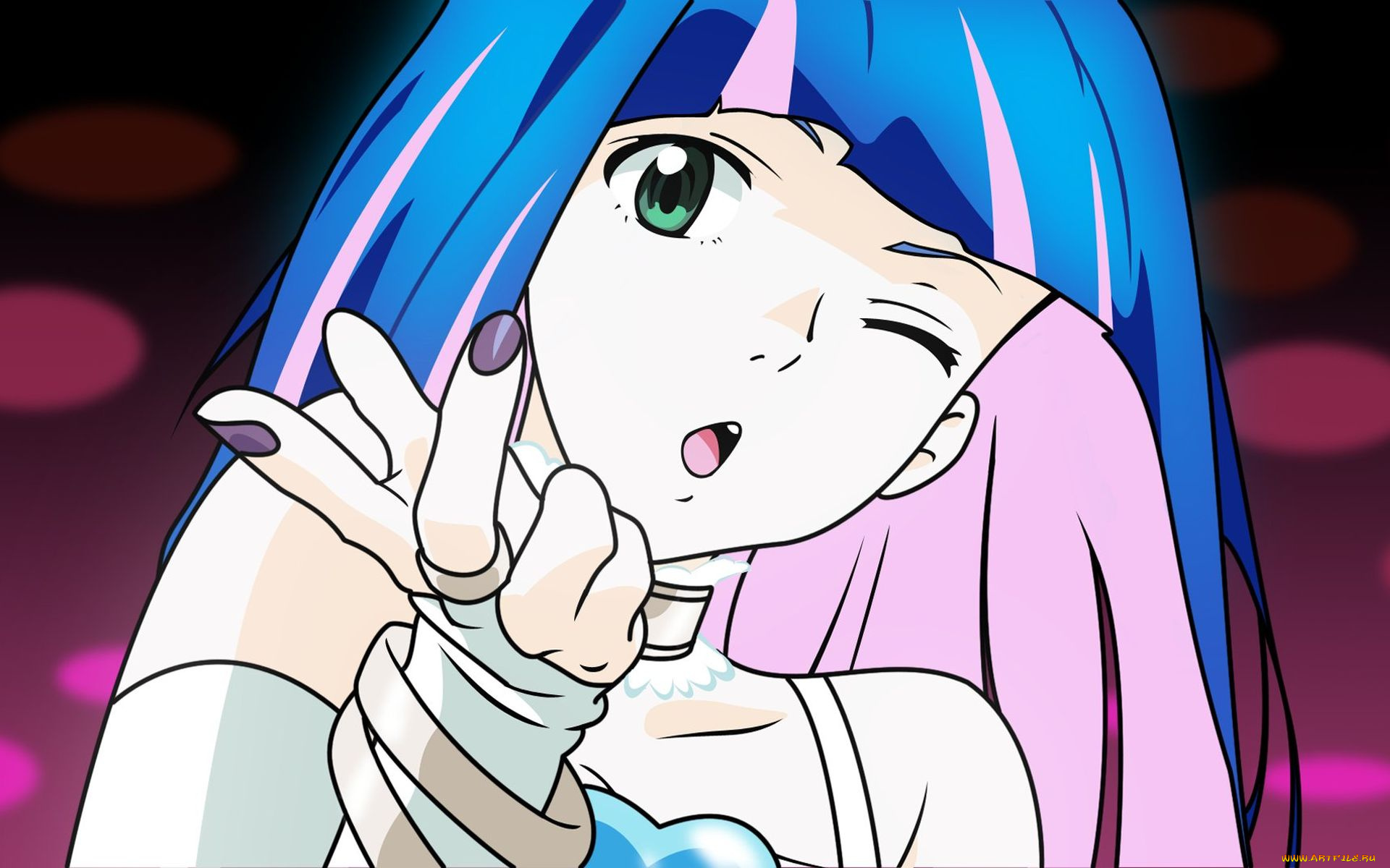 аниме, panty, stocking, with, garterbelt