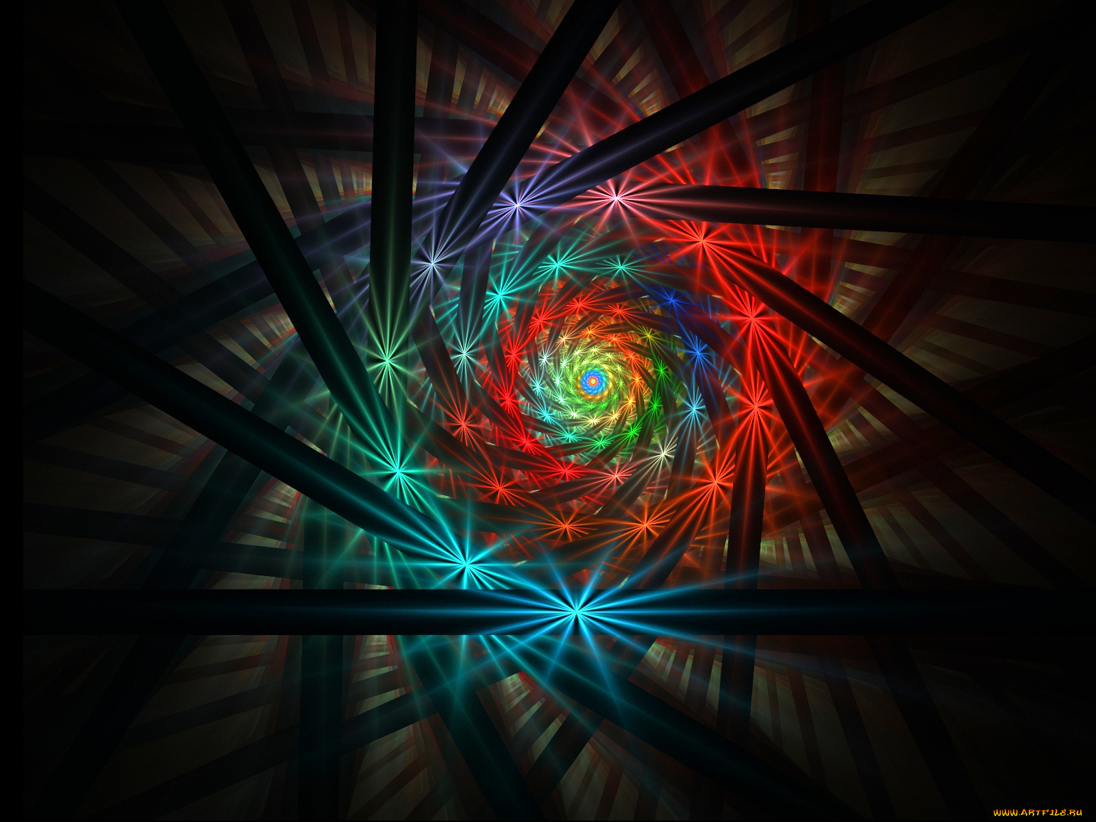 3д, графика, fractal, фракталы, узор, абстракция, тёмный