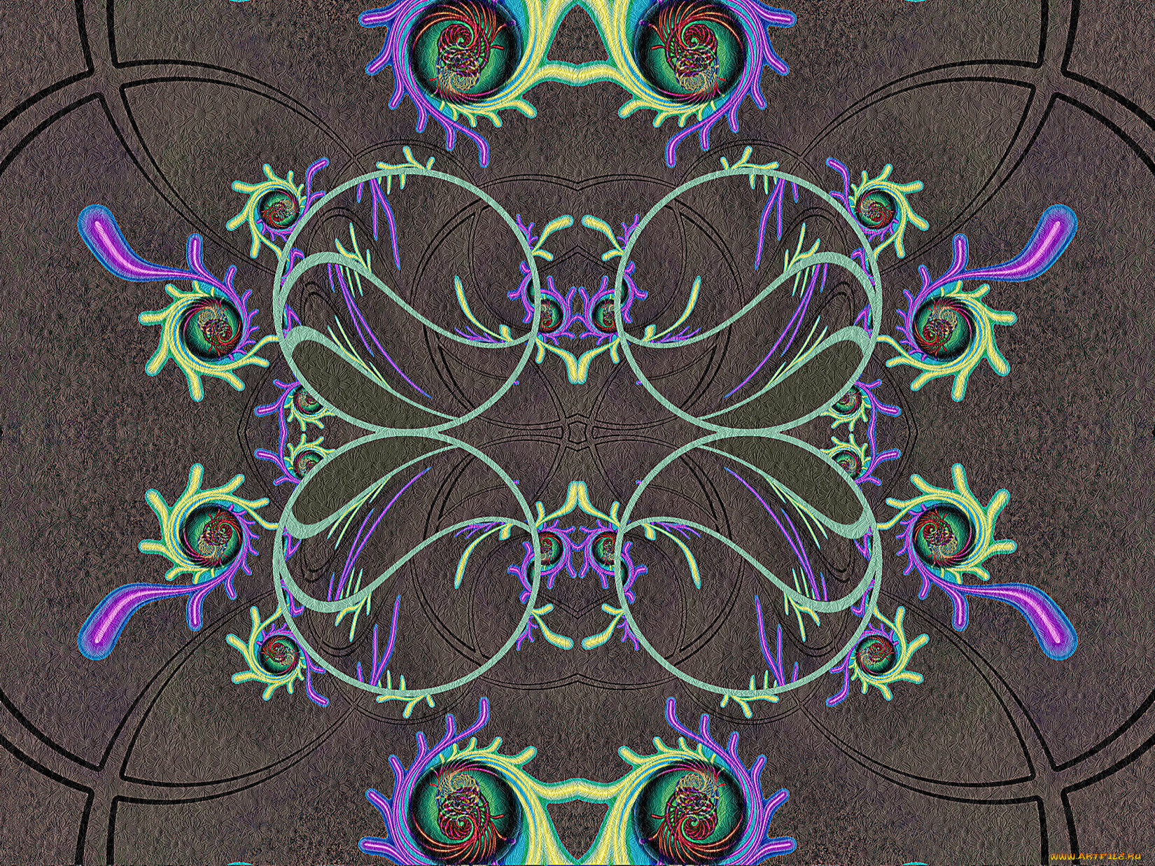 3д, графика, fractal, фракталы, абстракция, узор