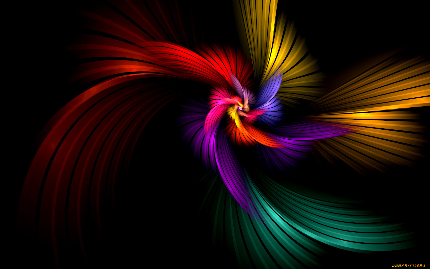 3д, графика, abstract, абстракции, фрактал, узор