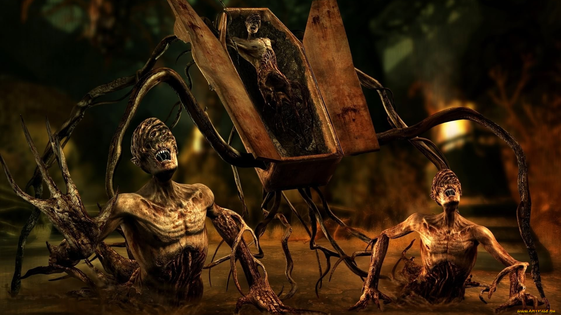 3д, графика, horror, ужас, нежить