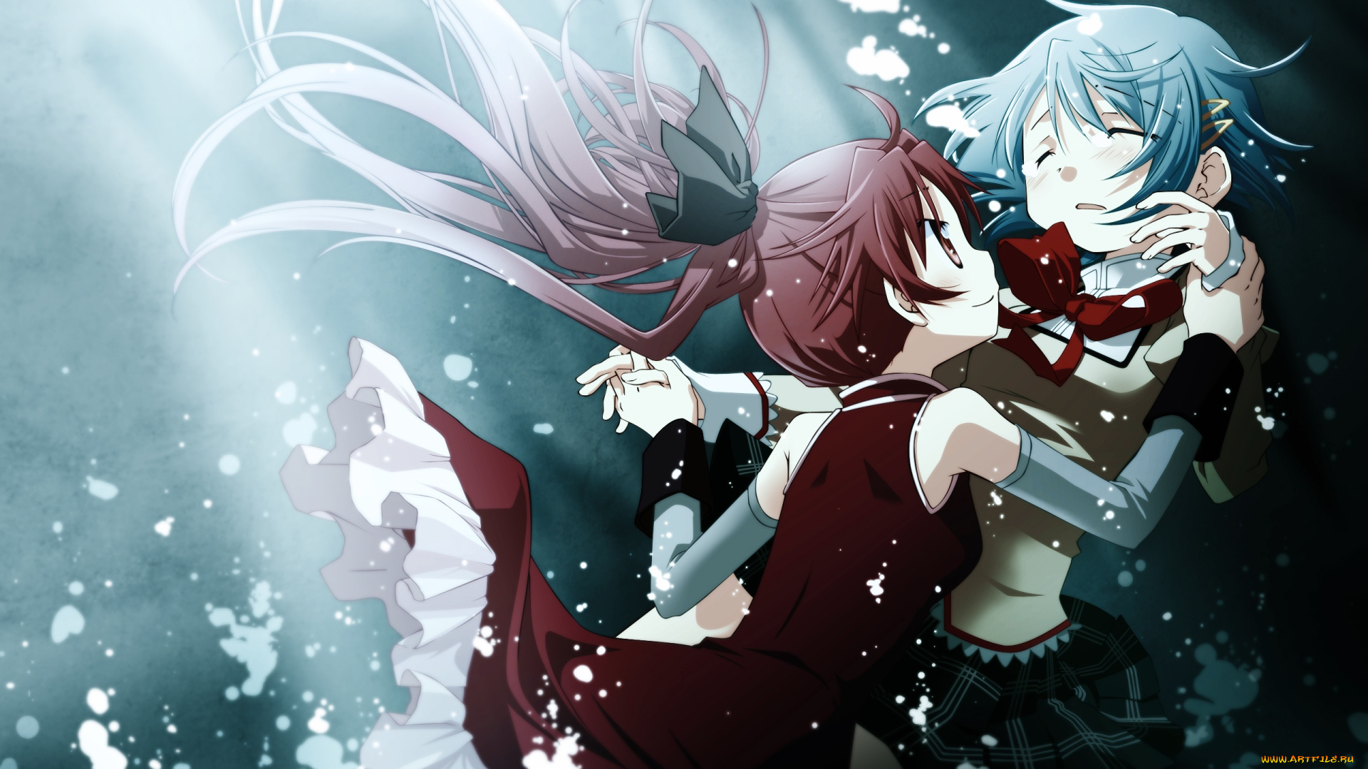 аниме, mahou, shoujo, madoka, magika, magica, sakura, kyouko, miki, sayaka