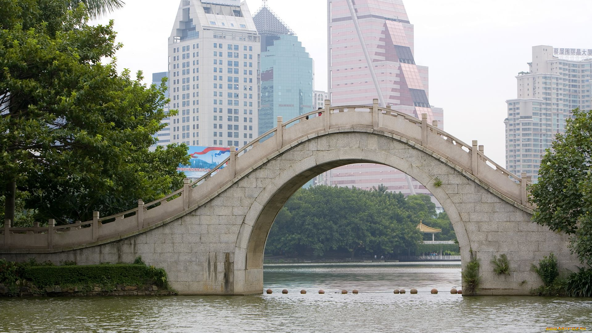 города, мосты, китай, гуандун, guangzhou, china