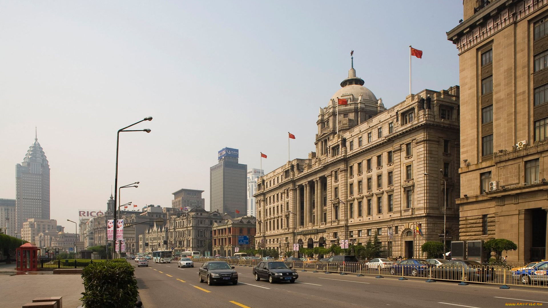 города, шанхай, китай