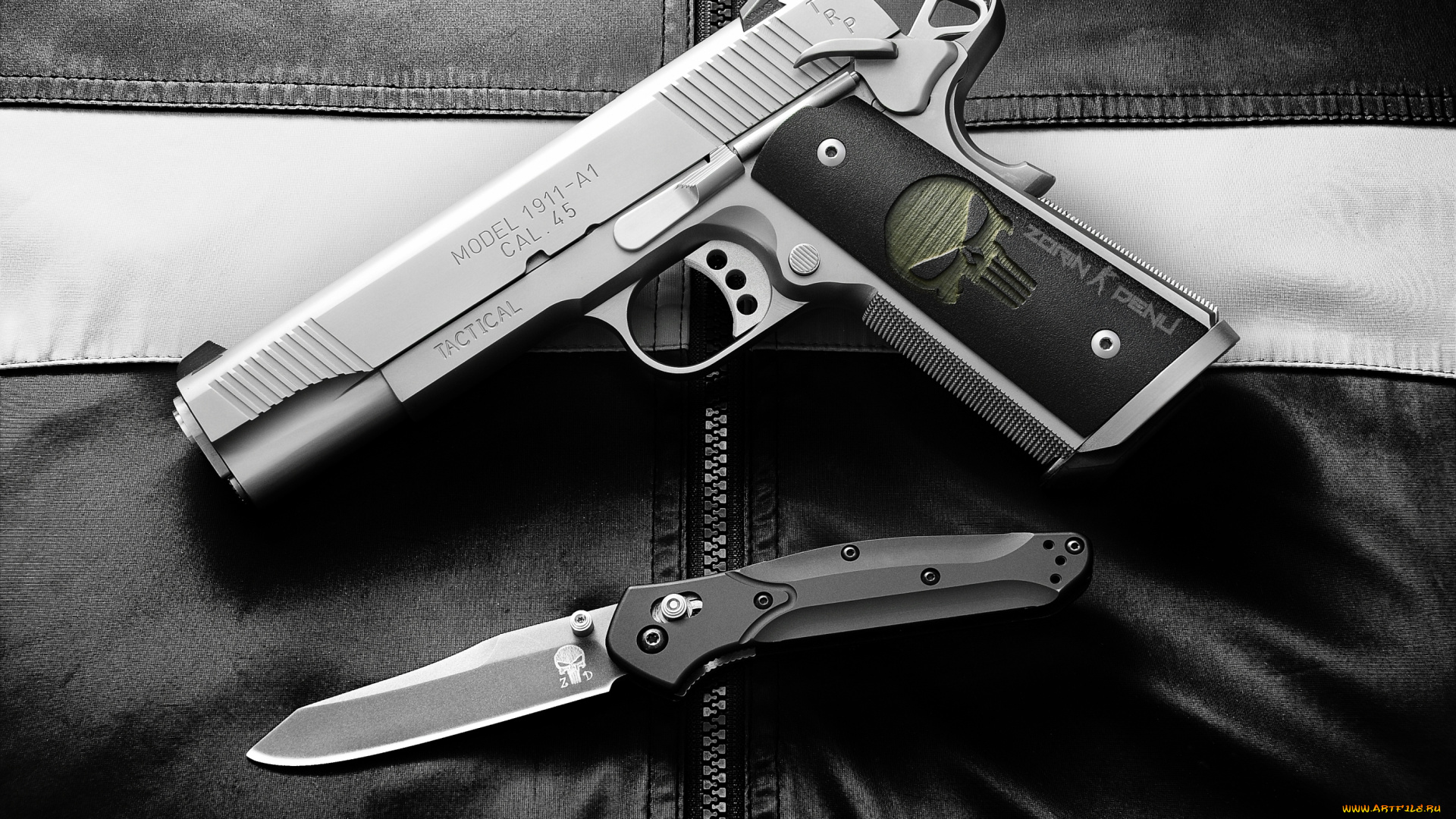 оружие, пистолет, нож