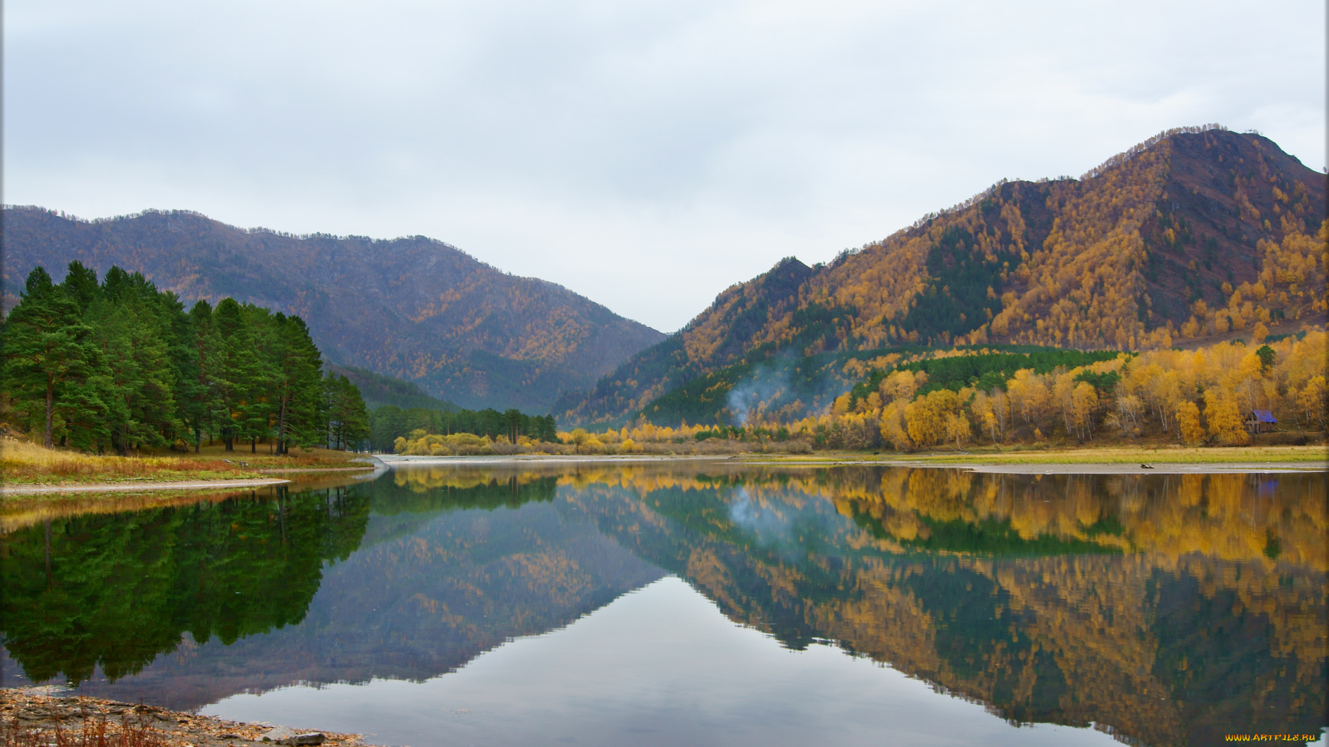 природа, реки, озера, осень