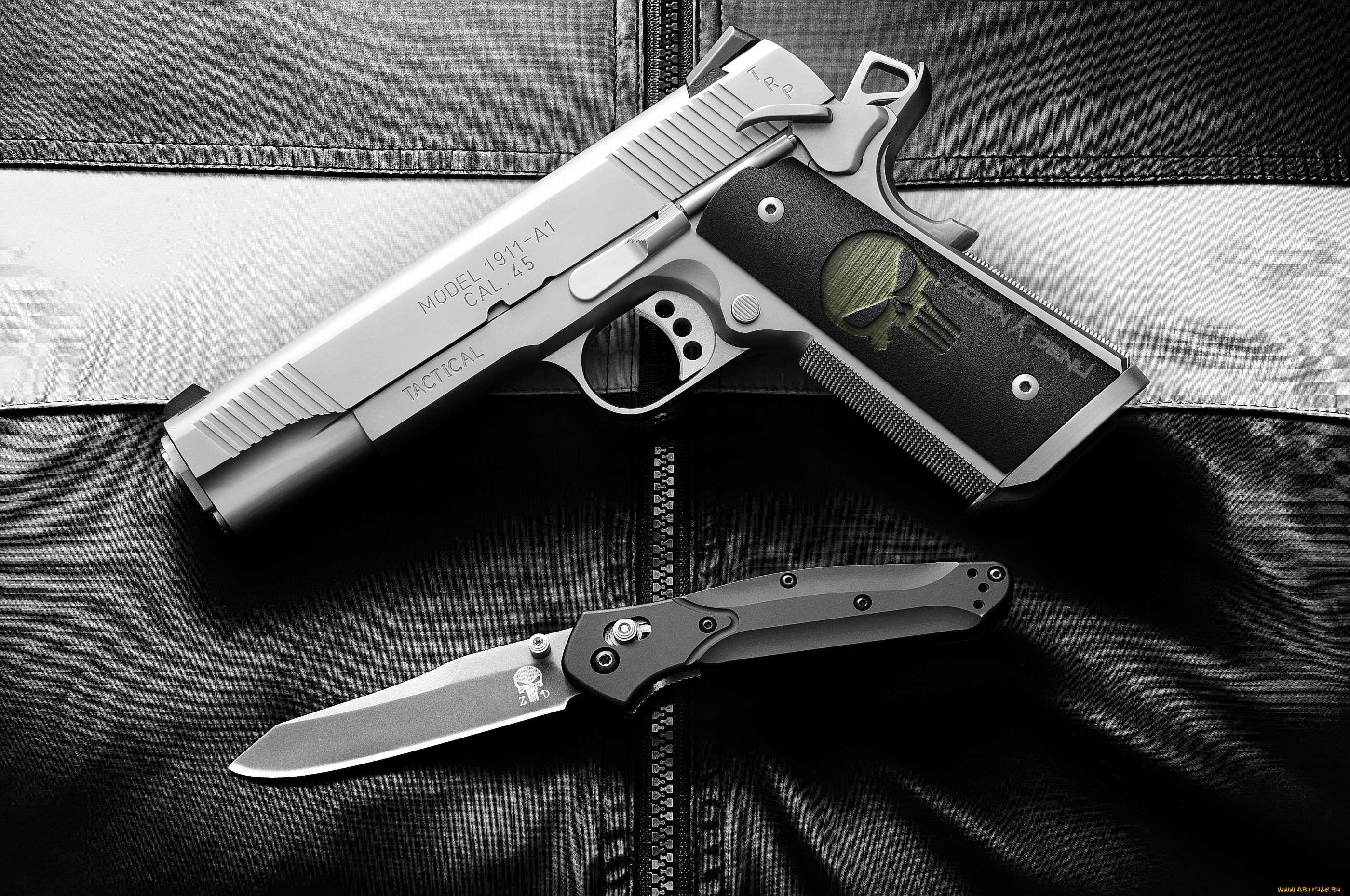 оружие, пистолет, нож