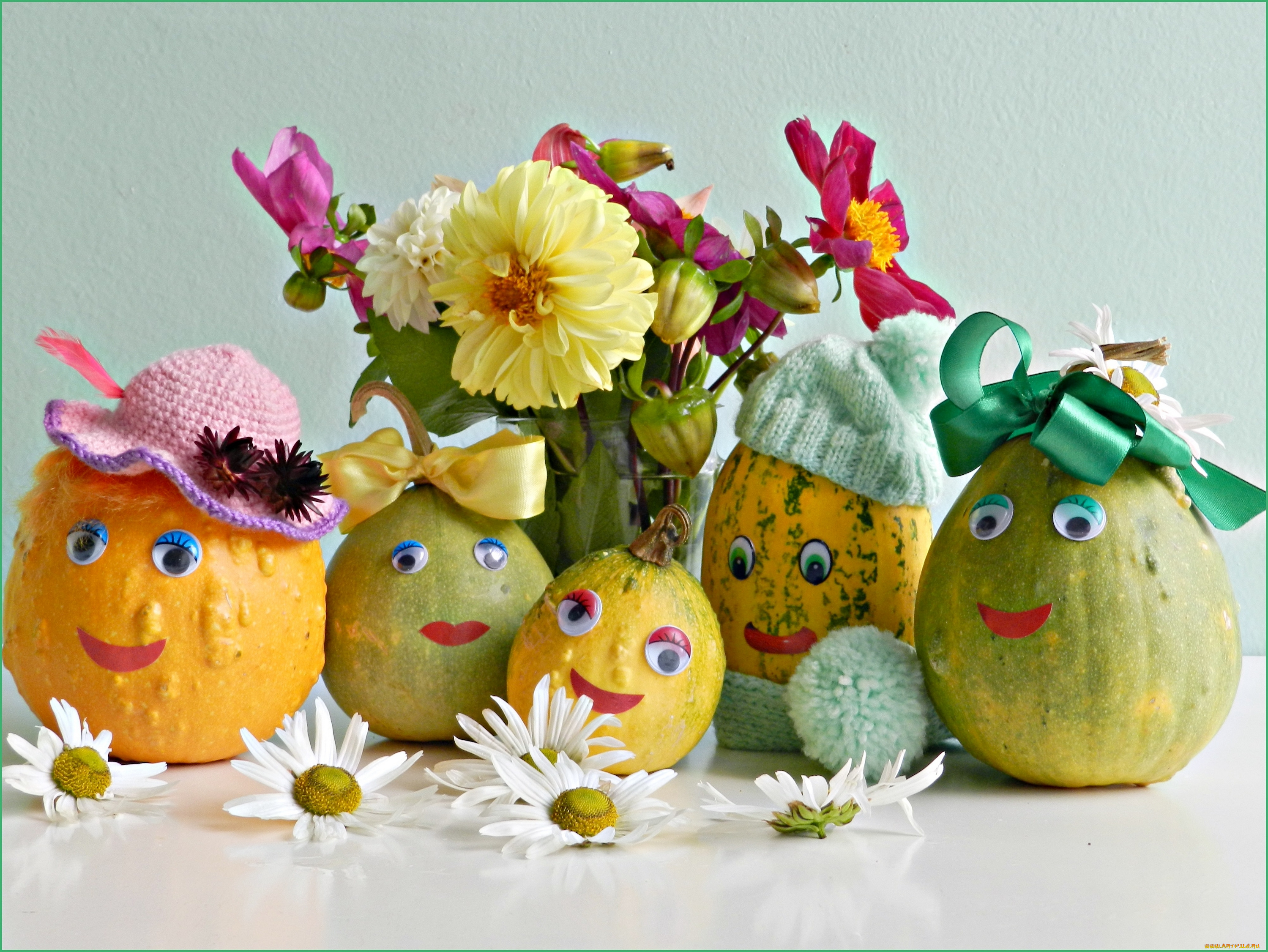 разное, ремесла, поделки, рукоделие, творчество, смешные, юмор, цветы, фотография, флора, фантазия, тыква, семья, выдумка, кабачок, овощи, октябрь, осень, позитив, прикол, природа, родня, ромашка, ручная, работа, семейство
