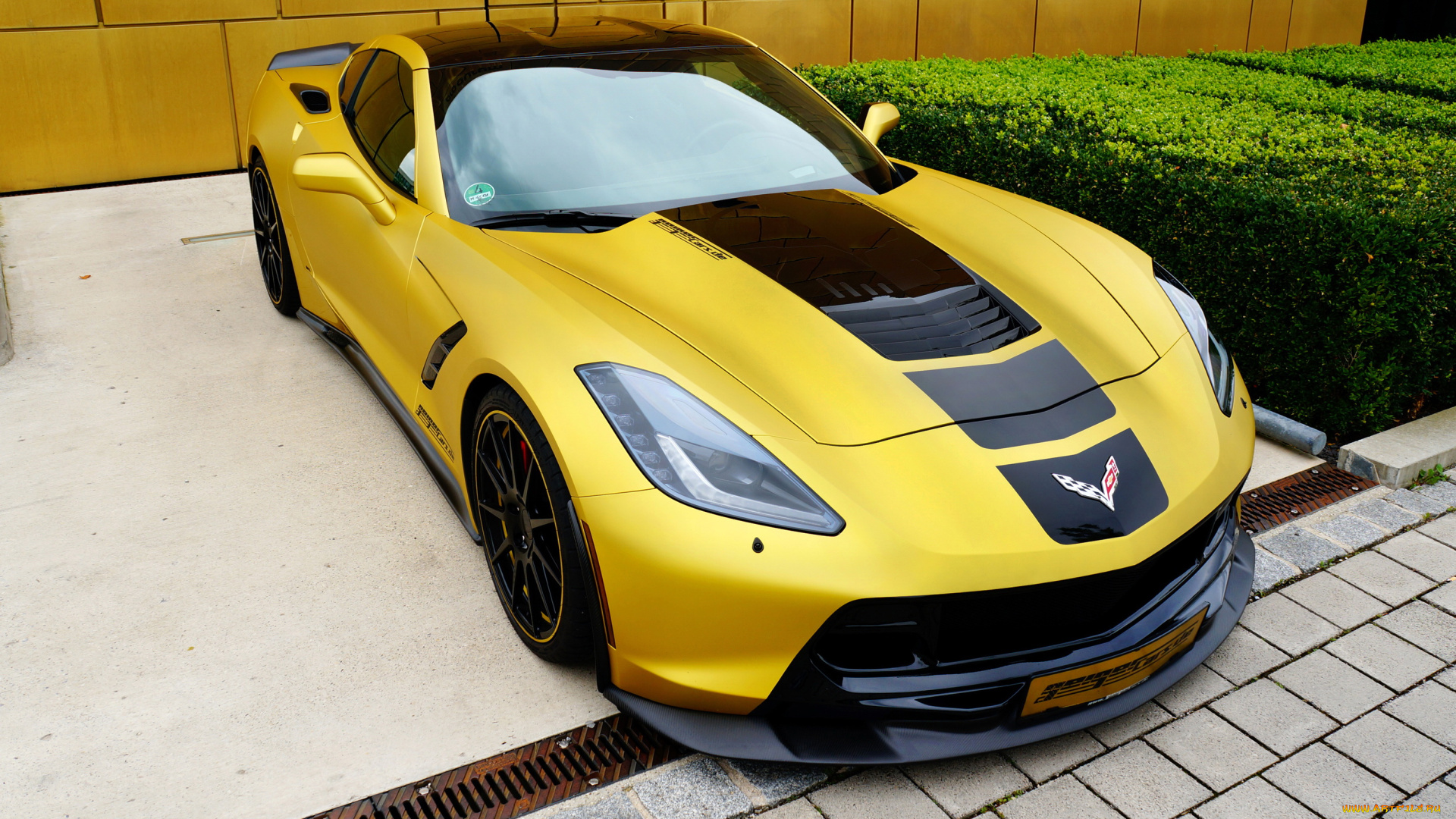 2014, chevrolet, corvette, c7, , stingray, , geigercars, автомобили, corvette, тюнинг, stingray, chevrolet, желтый