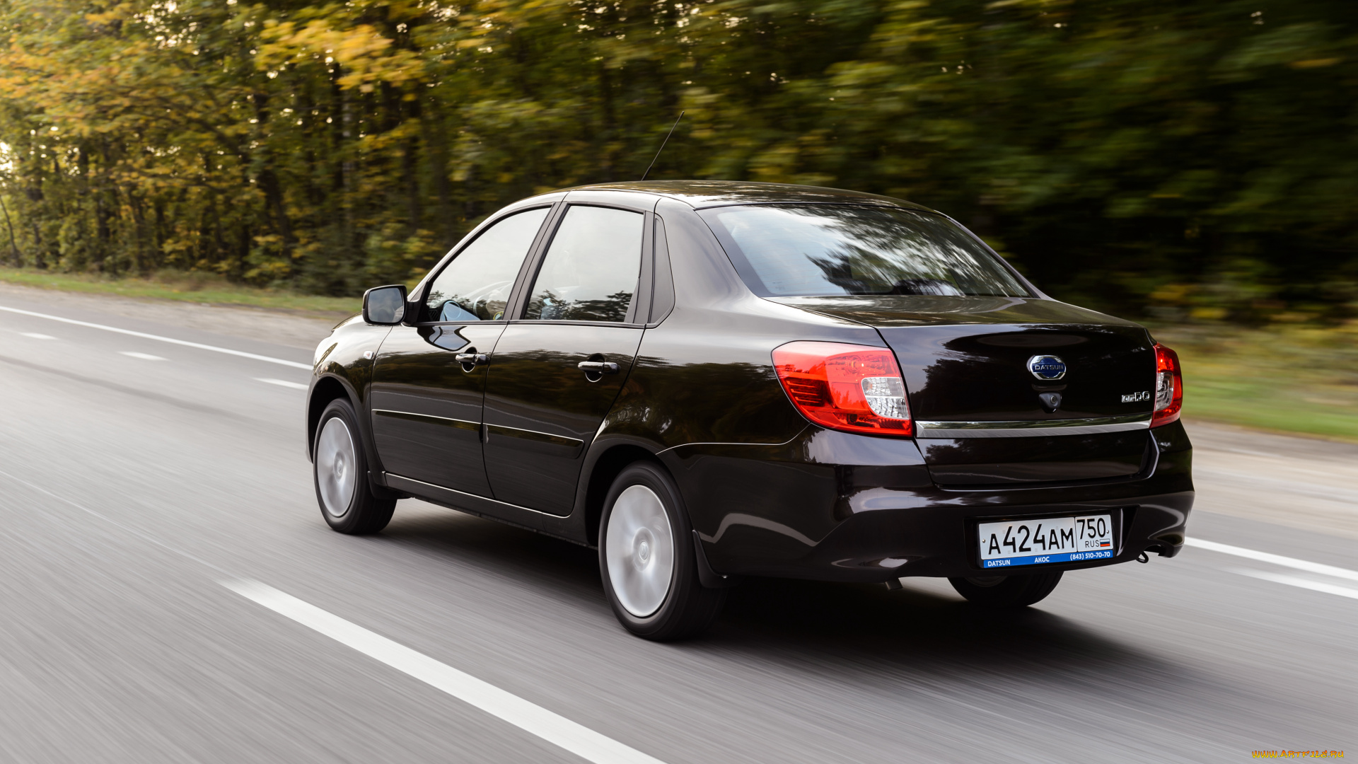 автомобили, nissan, datsun, темный, on-do, 2014г