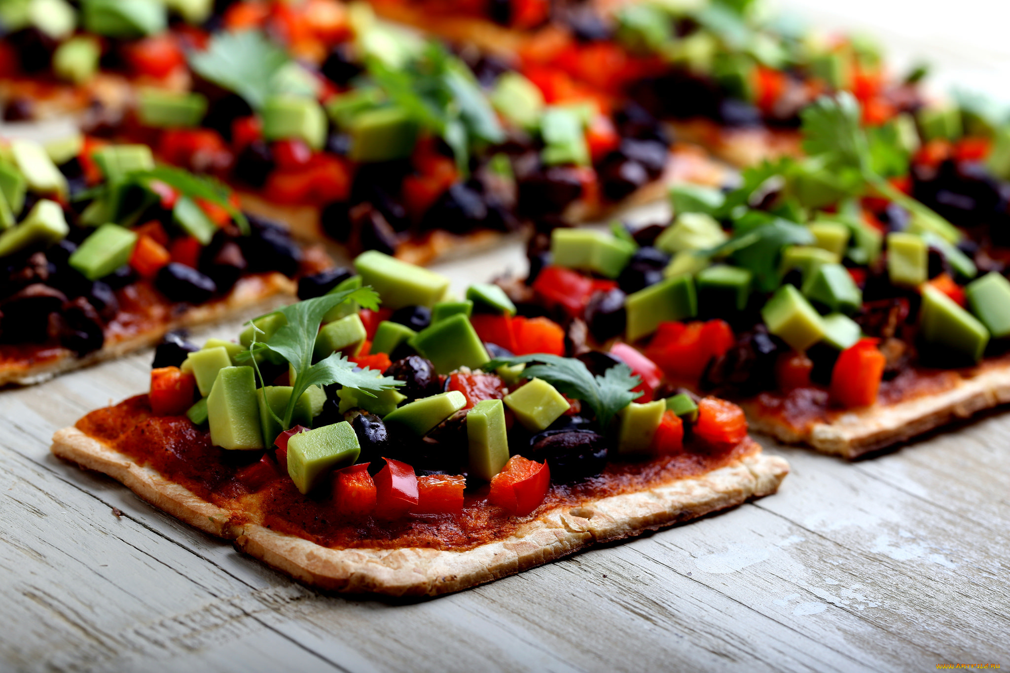 еда, пицца, начинка