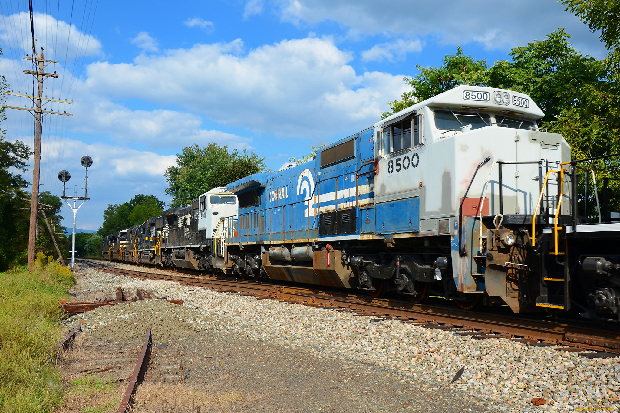 техника, поезда, состав, дорога, железная, локомотив