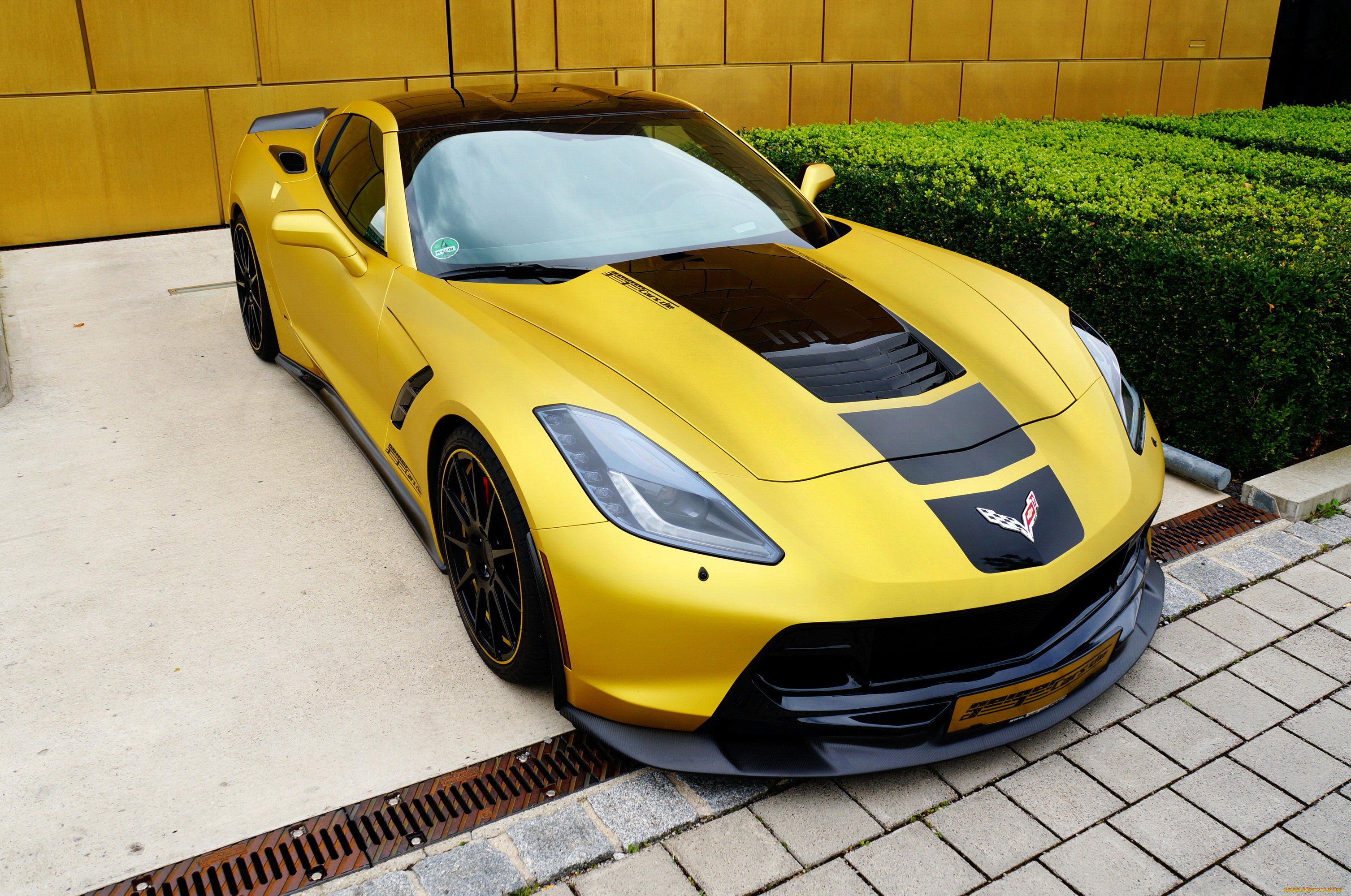 2014, chevrolet, corvette, c7, , stingray, , geigercars, автомобили, corvette, тюнинг, stingray, chevrolet, желтый