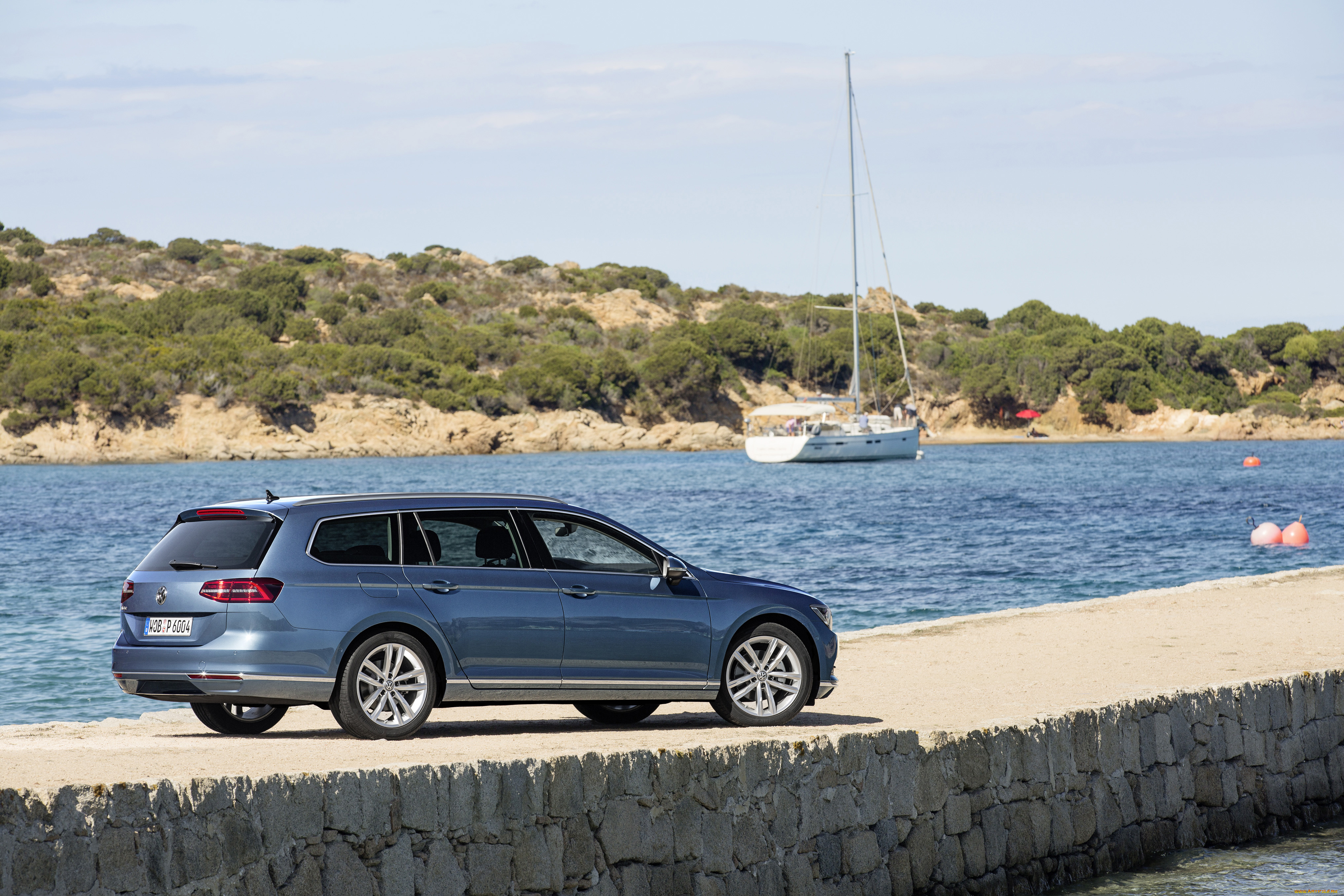 автомобили, volkswagen, variant, highline, b8, 2014г, синий, passat