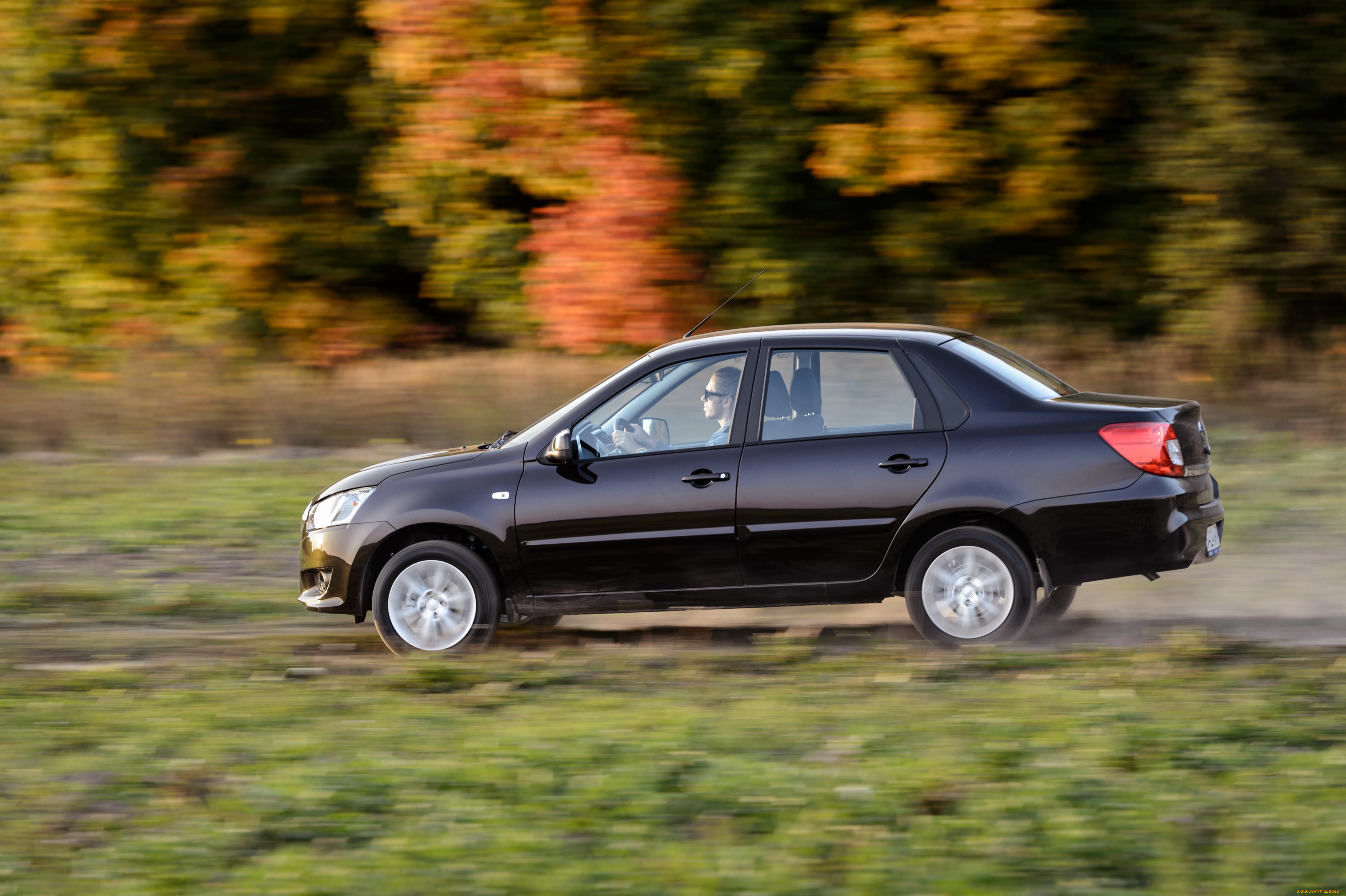 автомобили, nissan, datsun, on-do, темный, 2014г