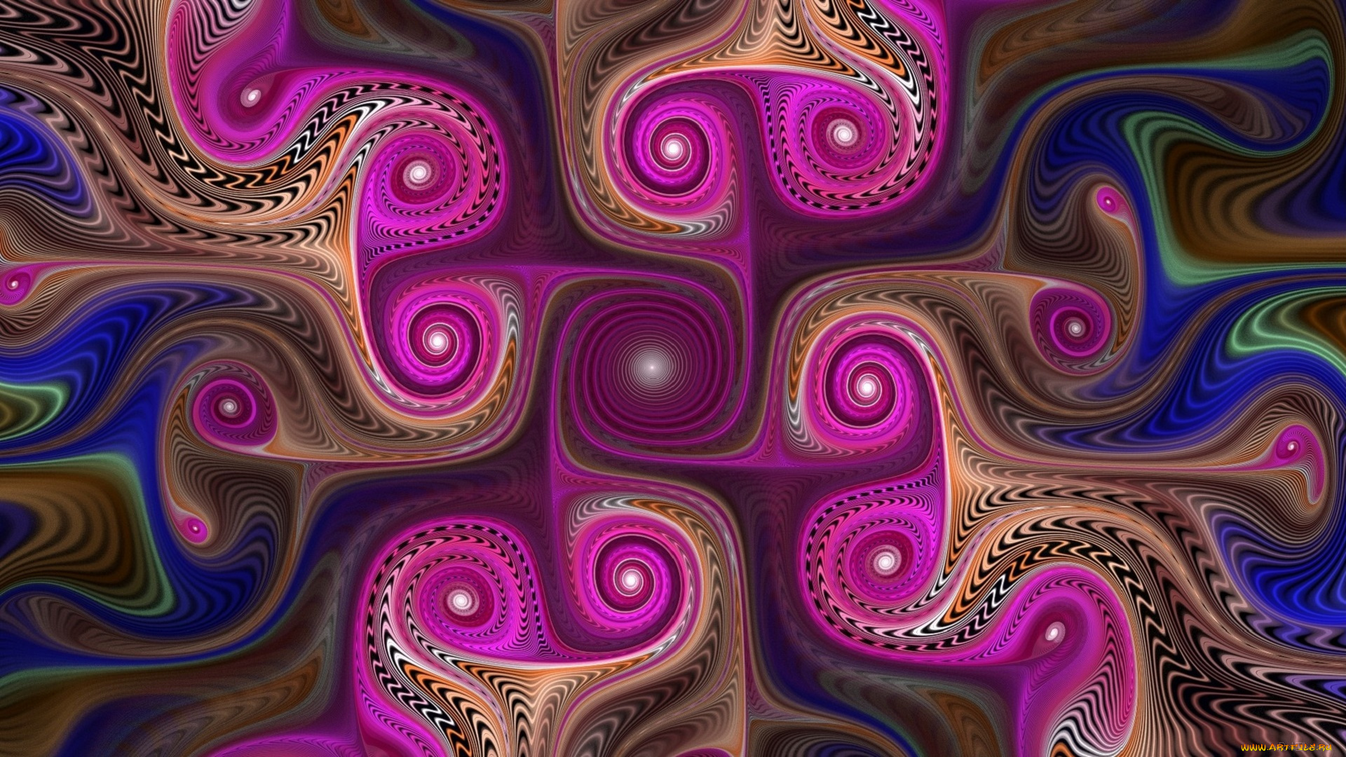 3д, графика, фракталы, , fractal, цвета, фон, узор