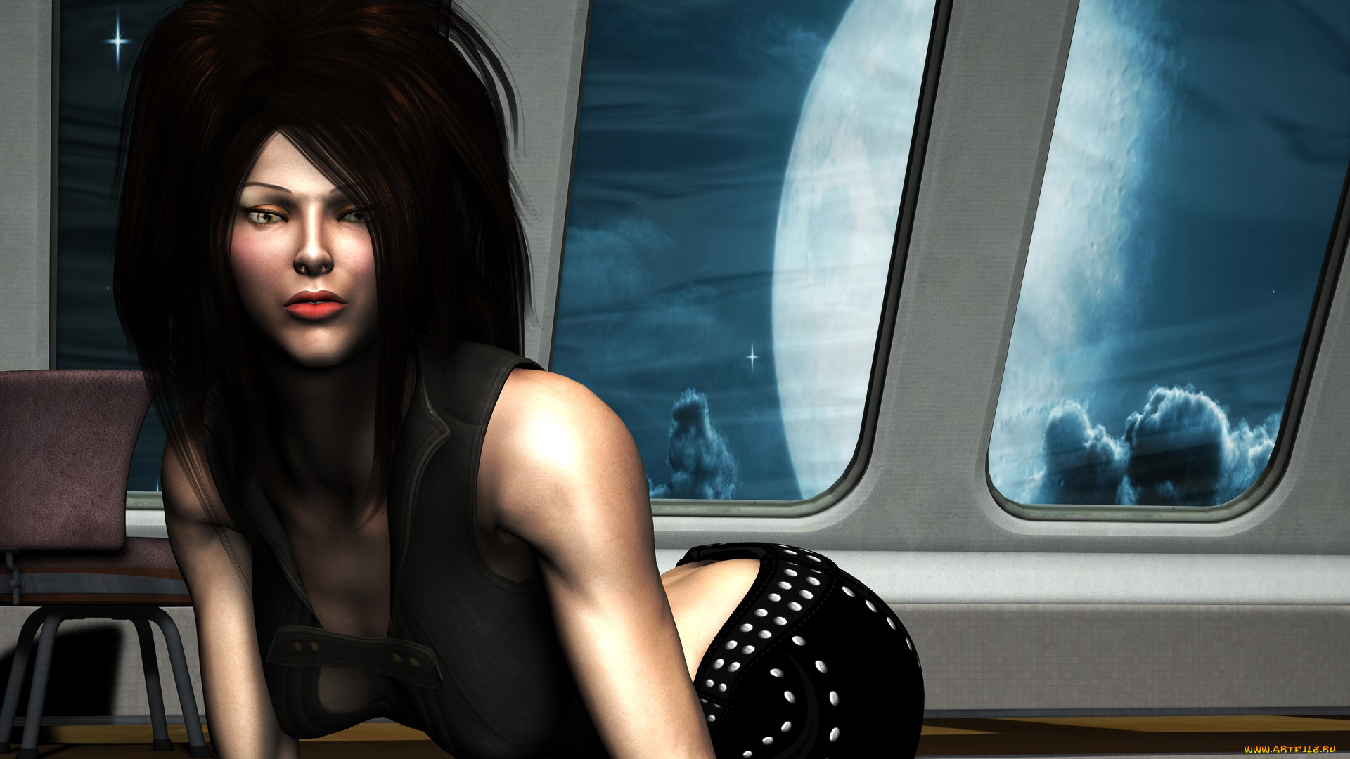 3д, графика, люди, , people, девушка, фон, взгляд