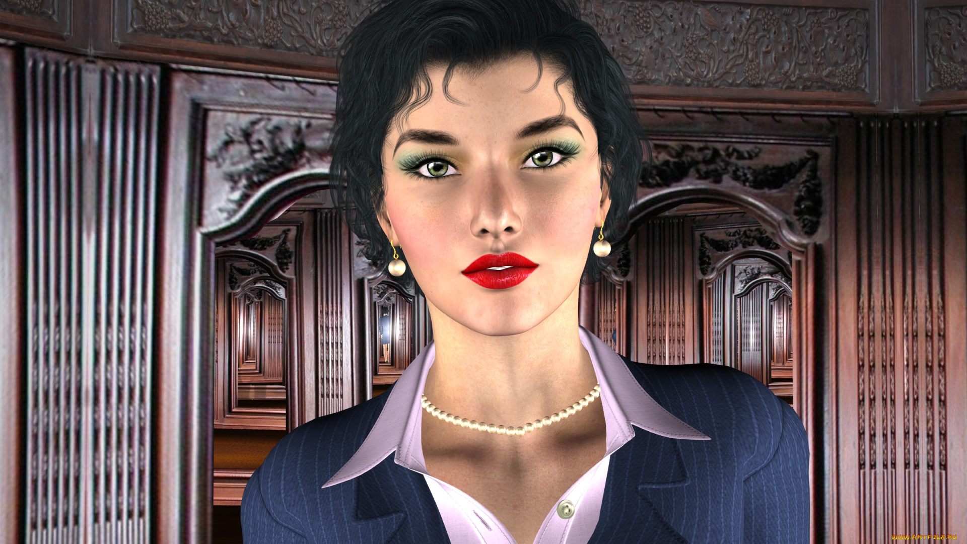 3д, графика, портрет, , portraits, фон, взгляд, девушка