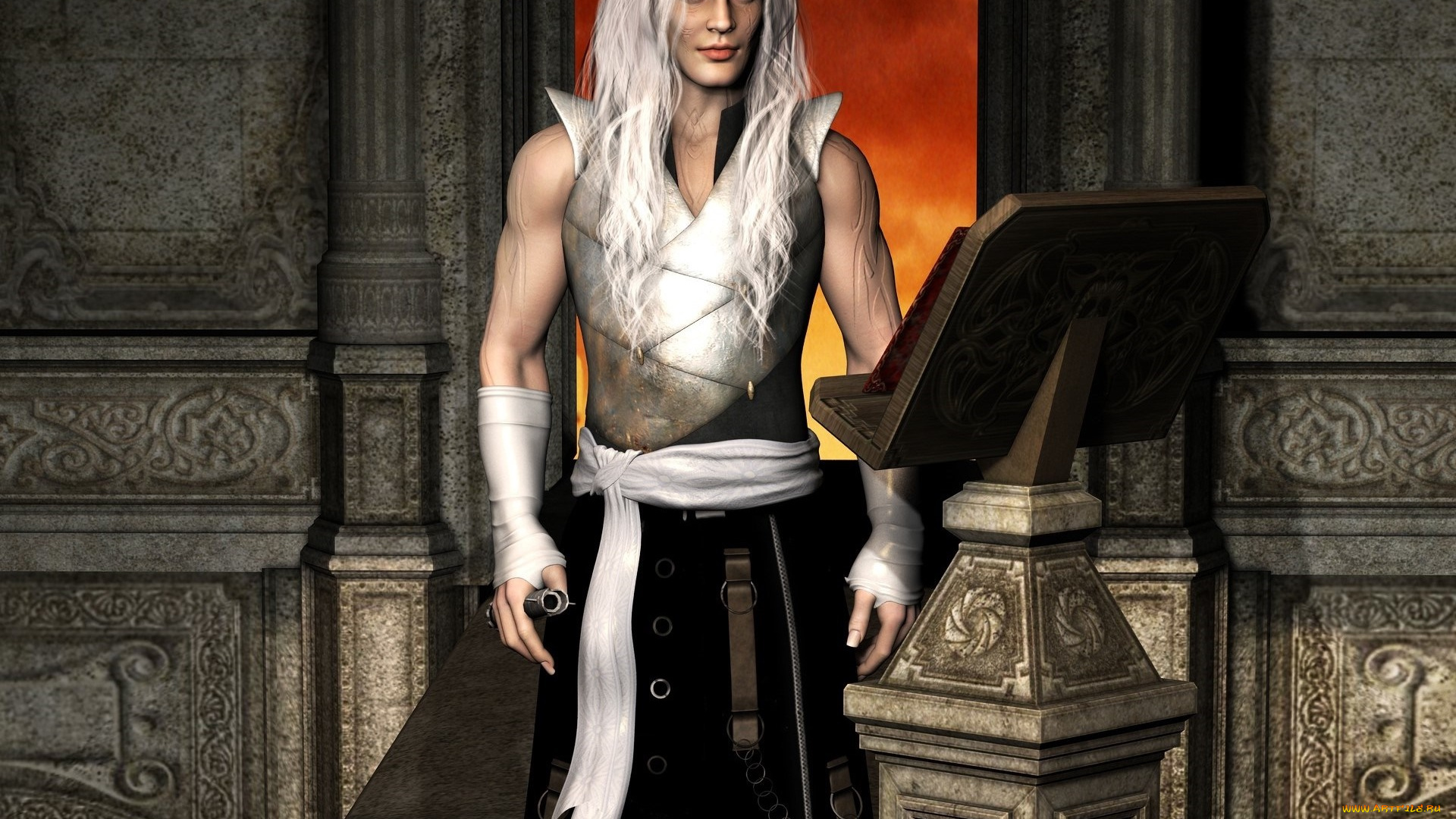 3д, графика, существа, , creatures, интерьер, фон, взгляд