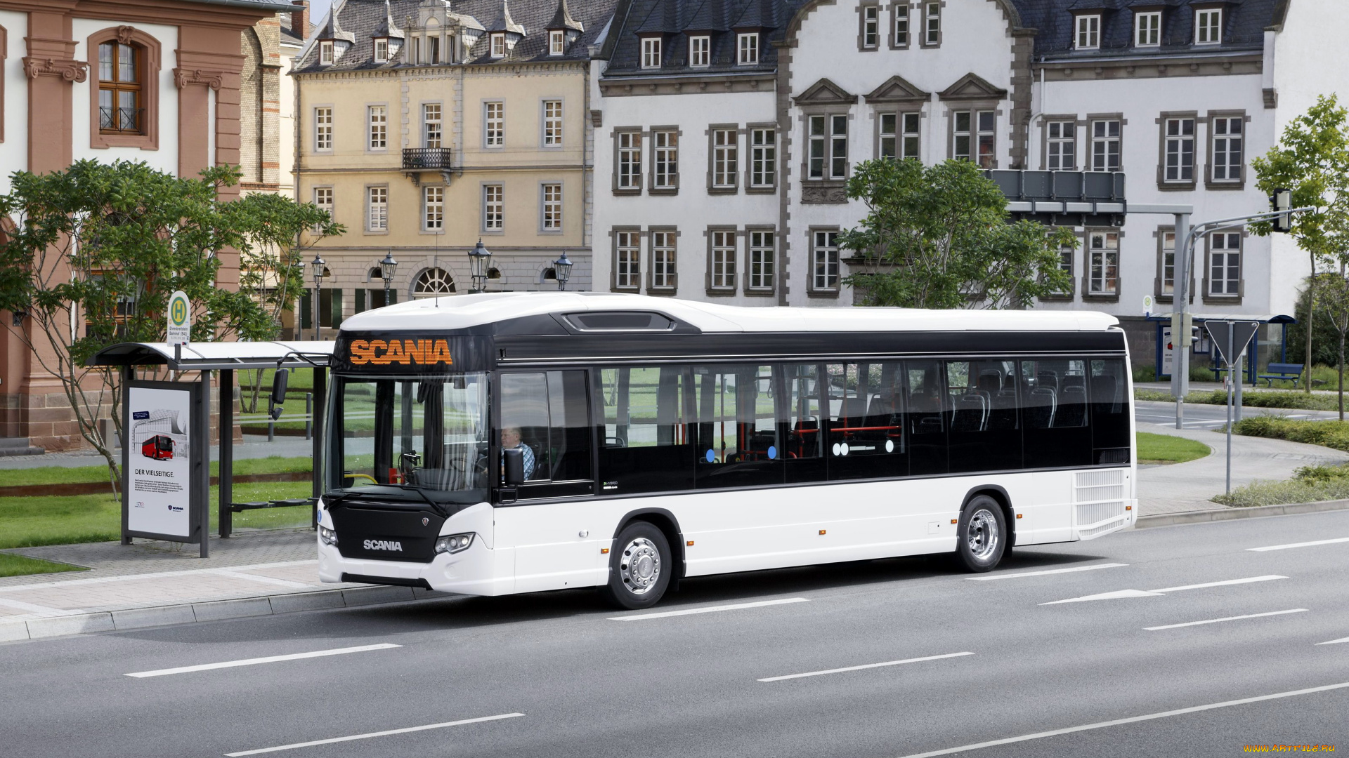 автомобили, автобусы, le, hybrid, citywide, 2014г, scania