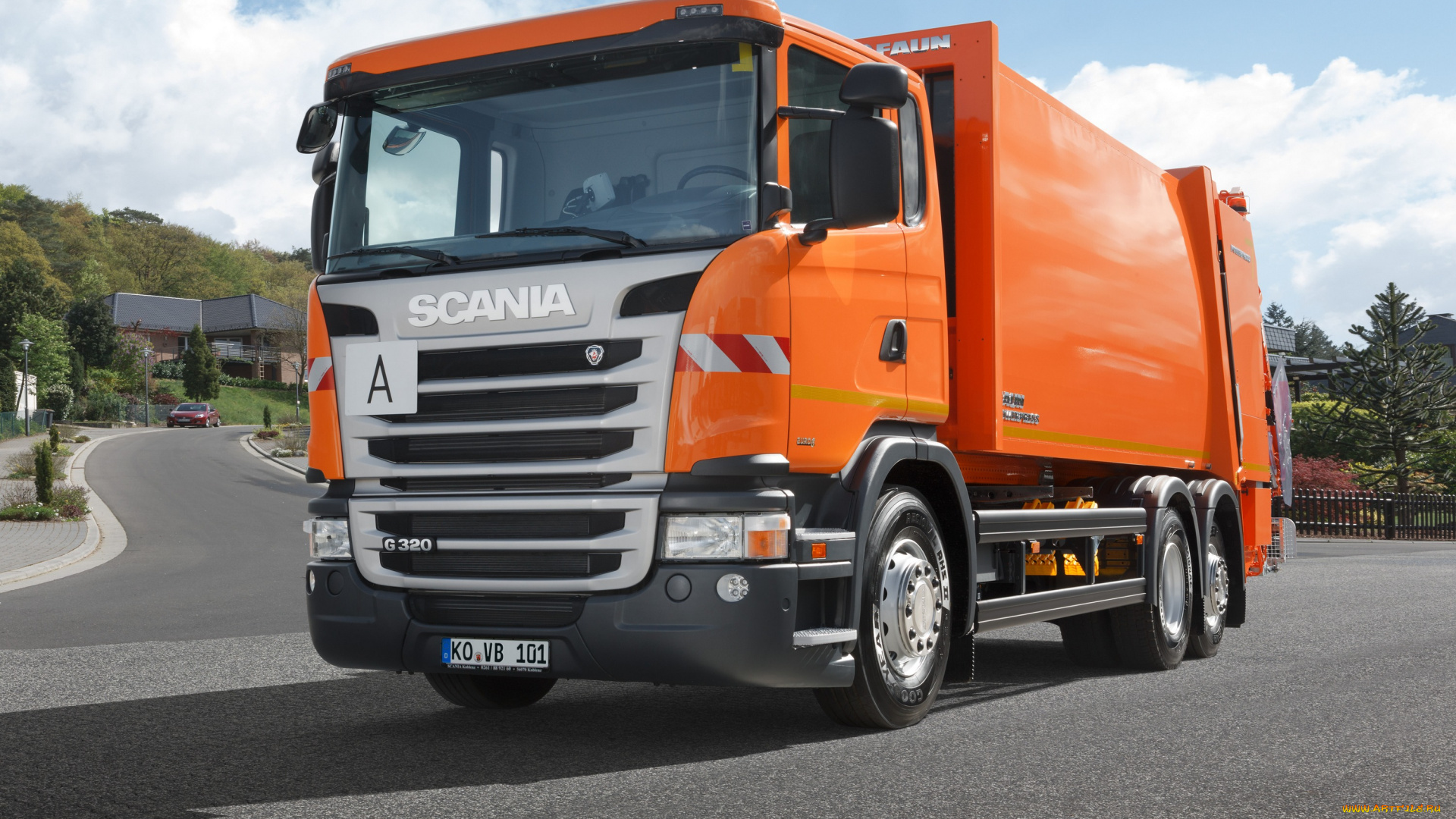 автомобили, мусоровозы, scania, rolloffcon, streamline, g320