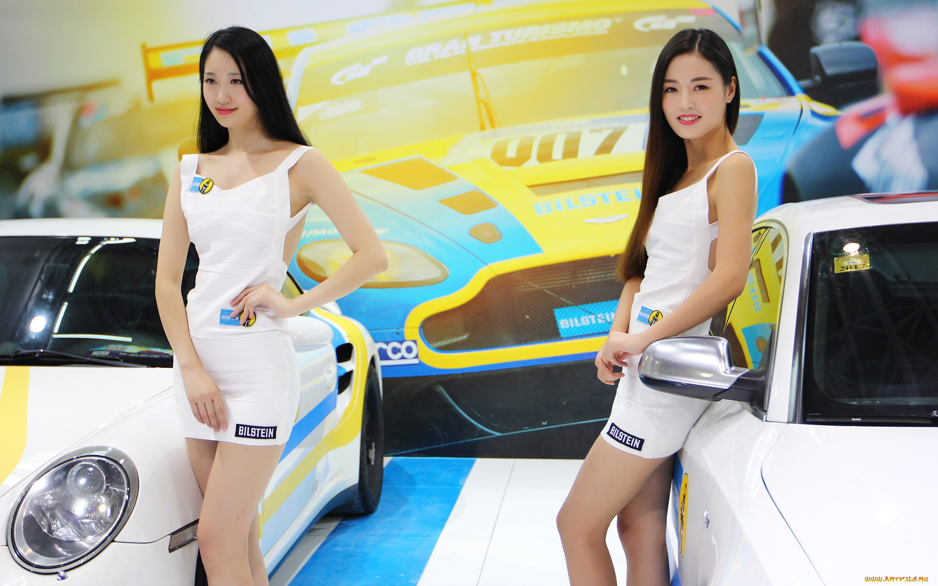 автомобили, -авто, с, девушками, фон, автомобиль, взгляд, девушки