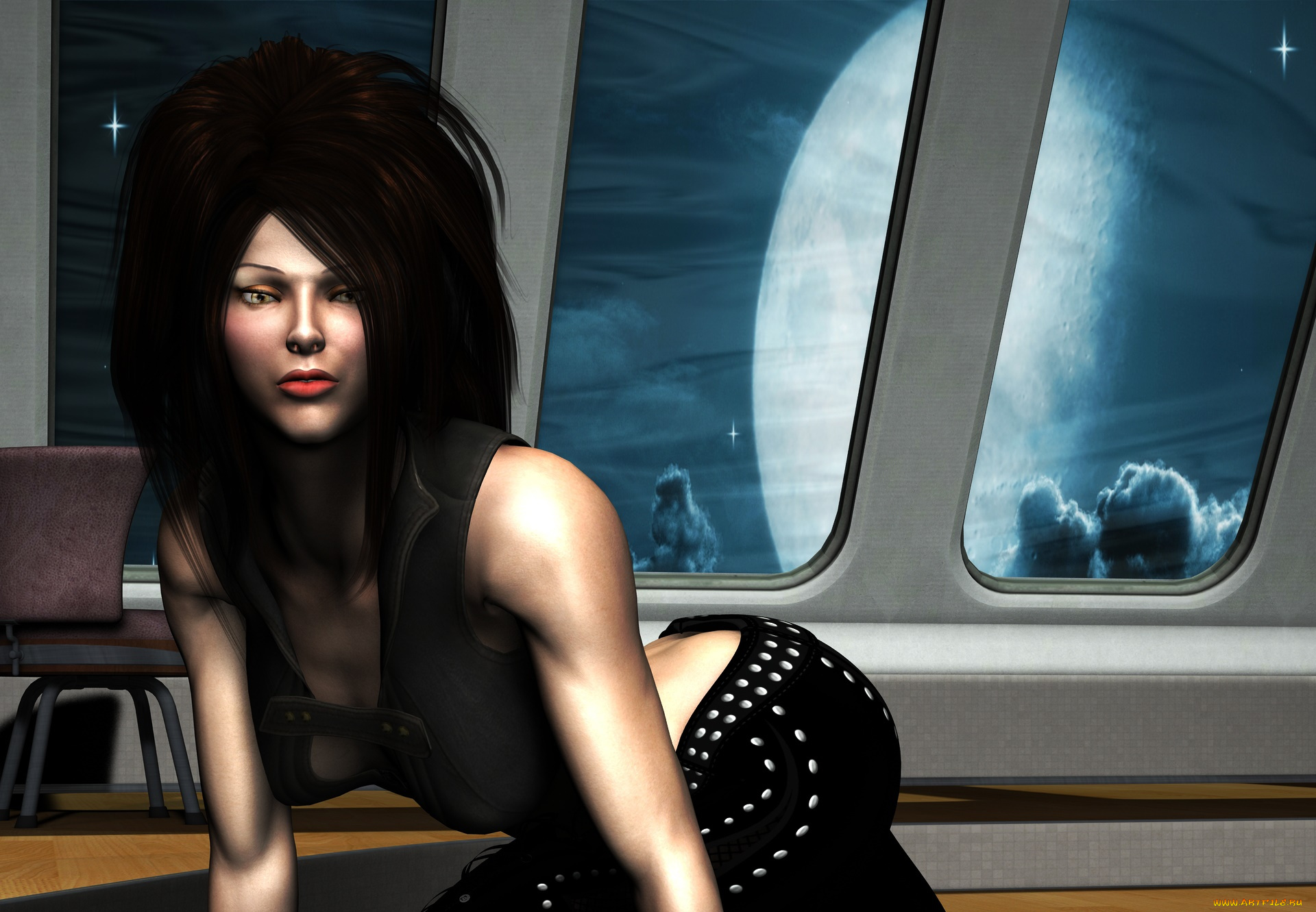 3д, графика, люди, , people, девушка, фон, взгляд