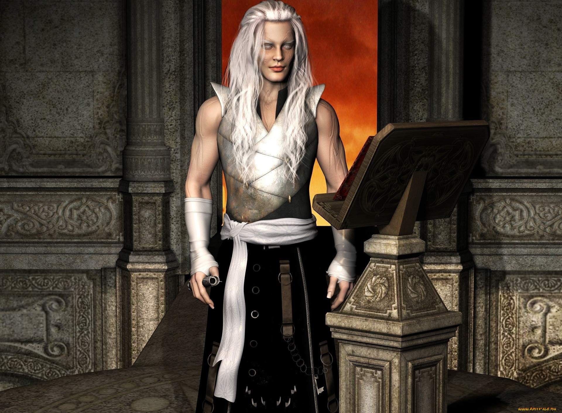 3д, графика, существа, , creatures, интерьер, фон, взгляд