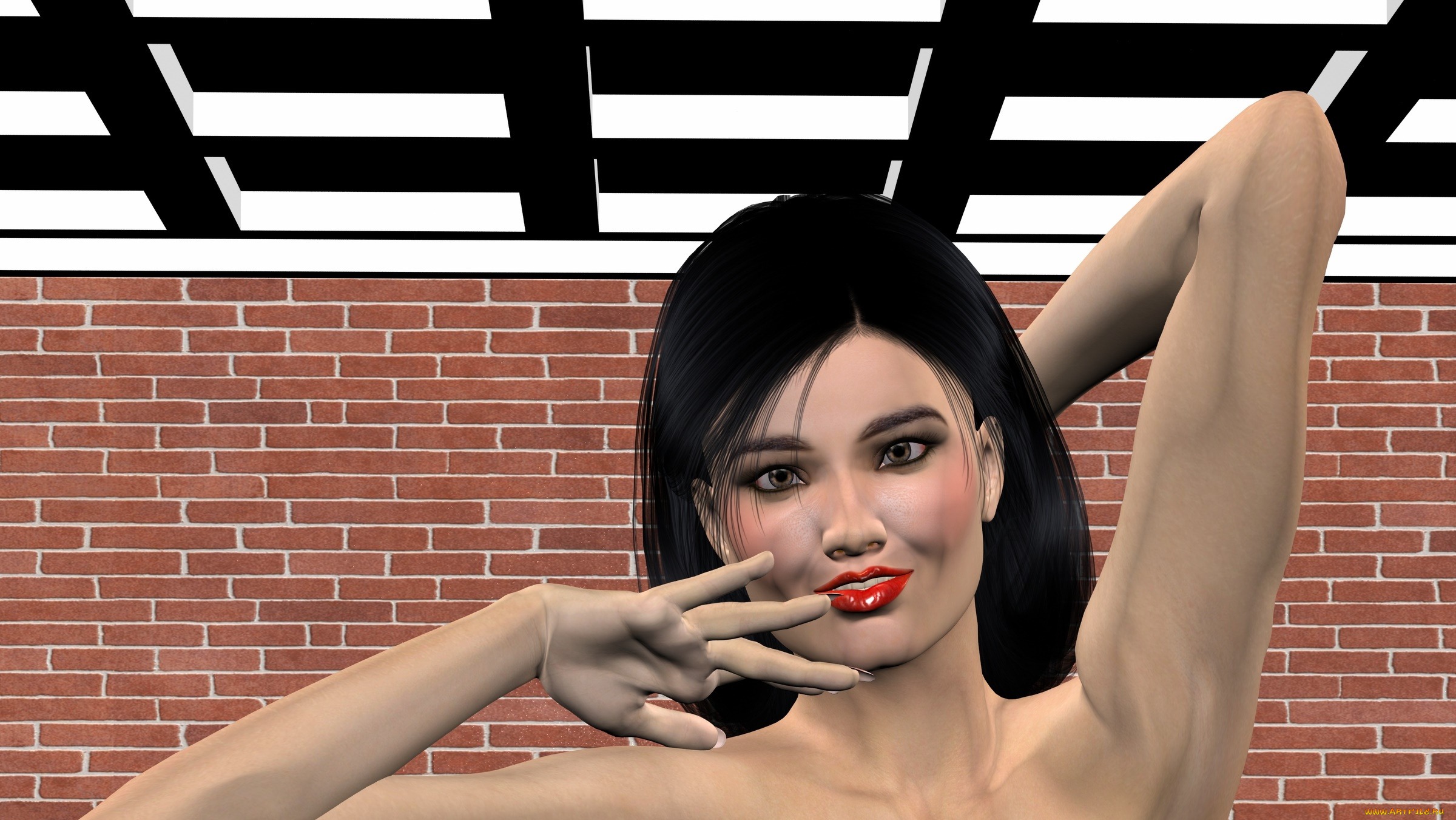 3д, графика, портрет, , portraits, девушка, взгляд, фон