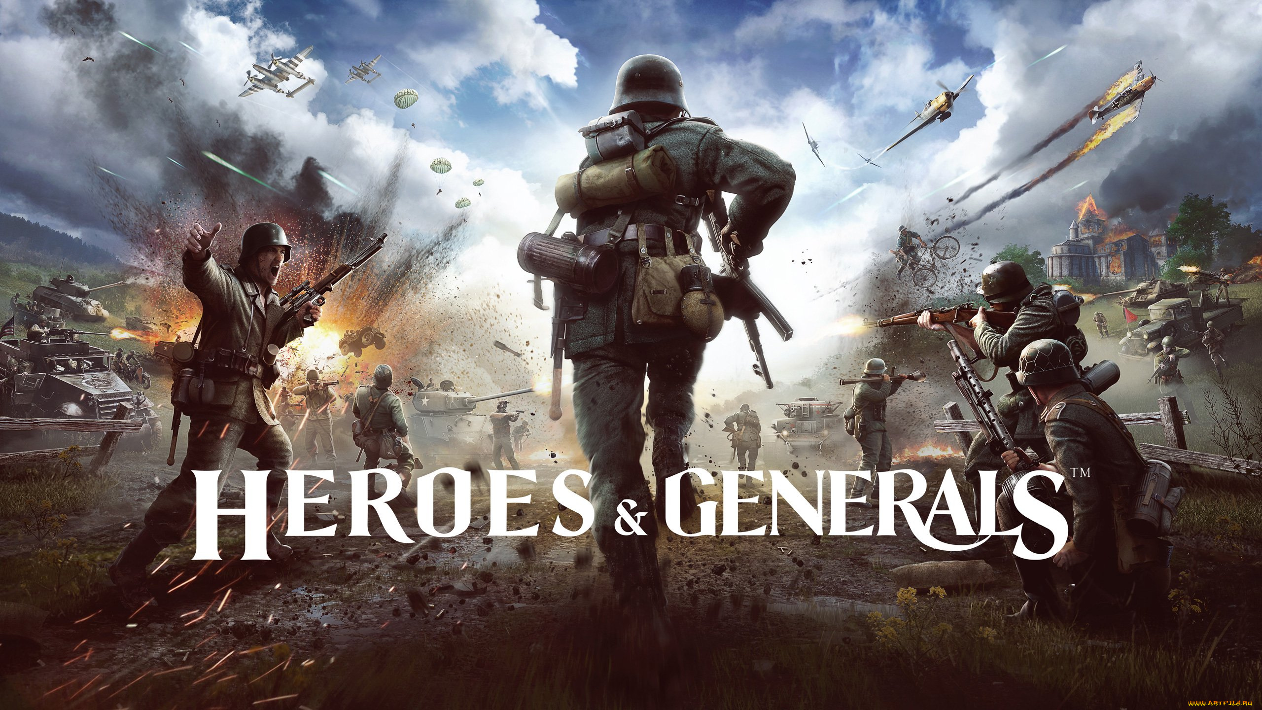 видео, игры, heroes, &, generals, heroes, and, generals, action, шутер