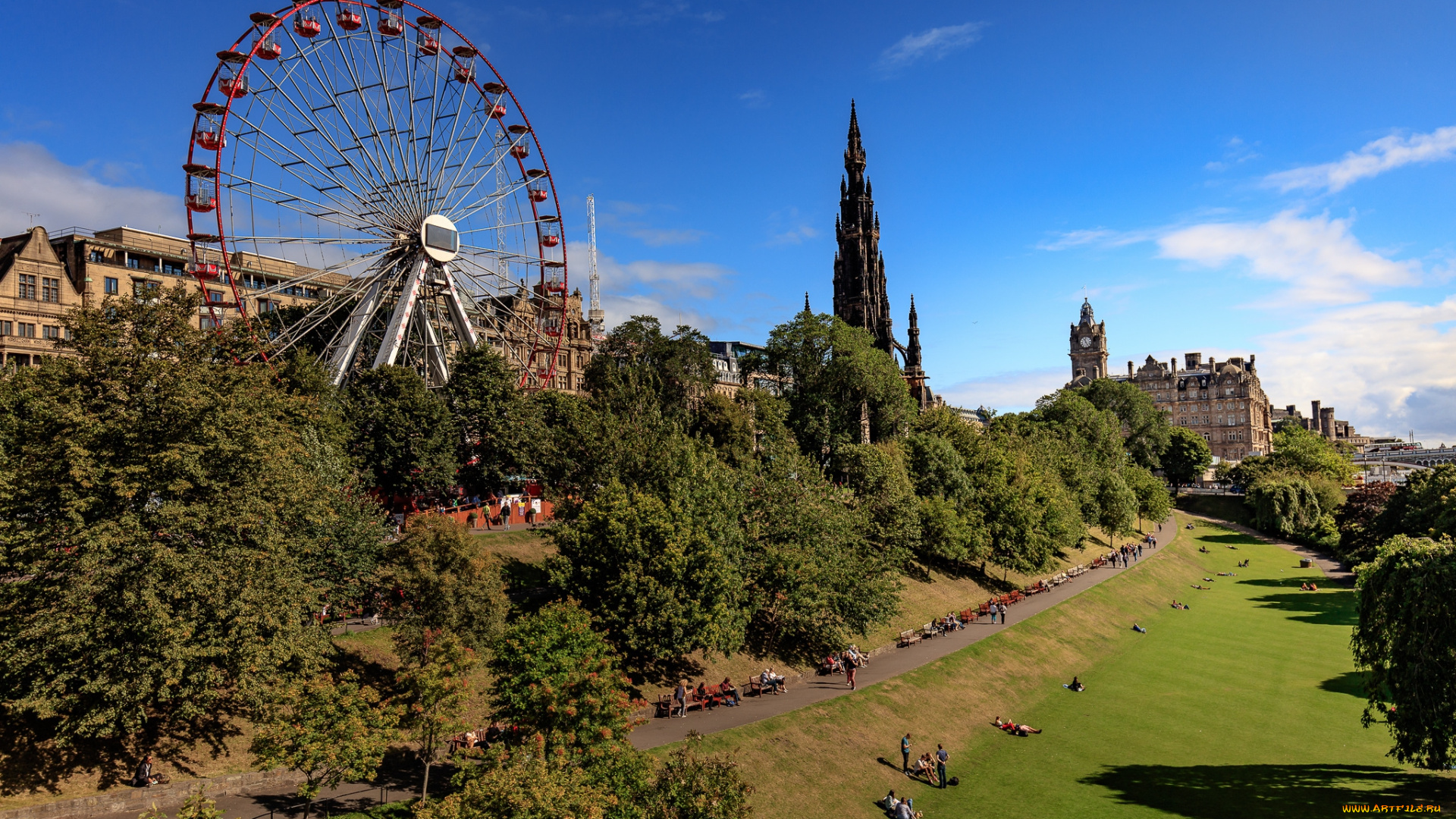 edinburgh, города, эдинбург, , шотландия, панорама